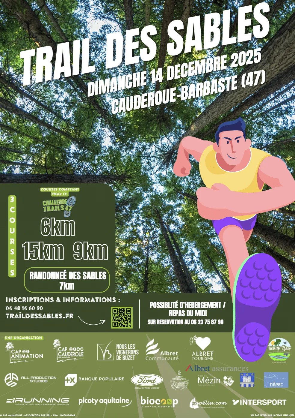 Trail des sables 2025 Inscription Résultats