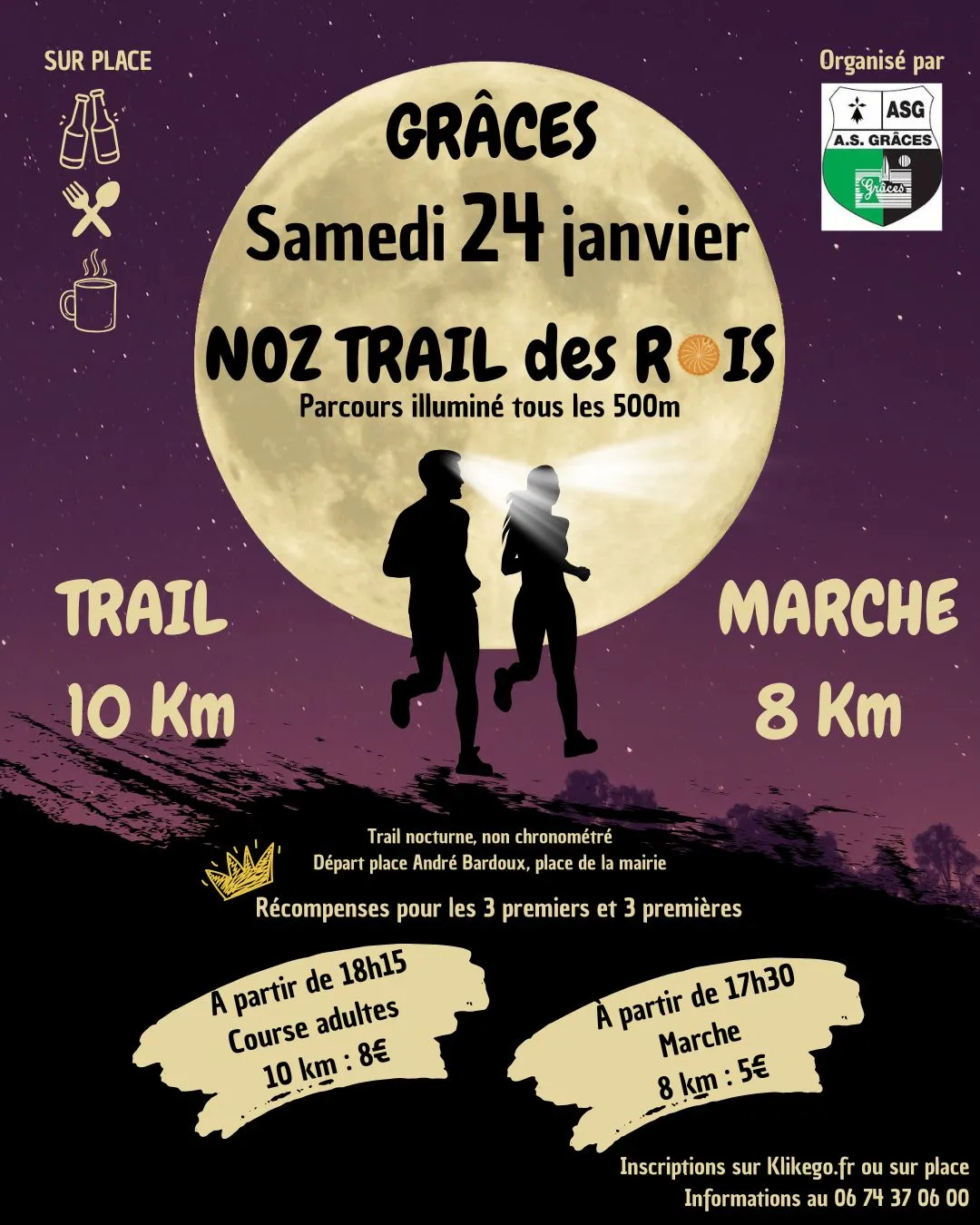 Trail nocturne de Graces 2026 Inscription Résultats
