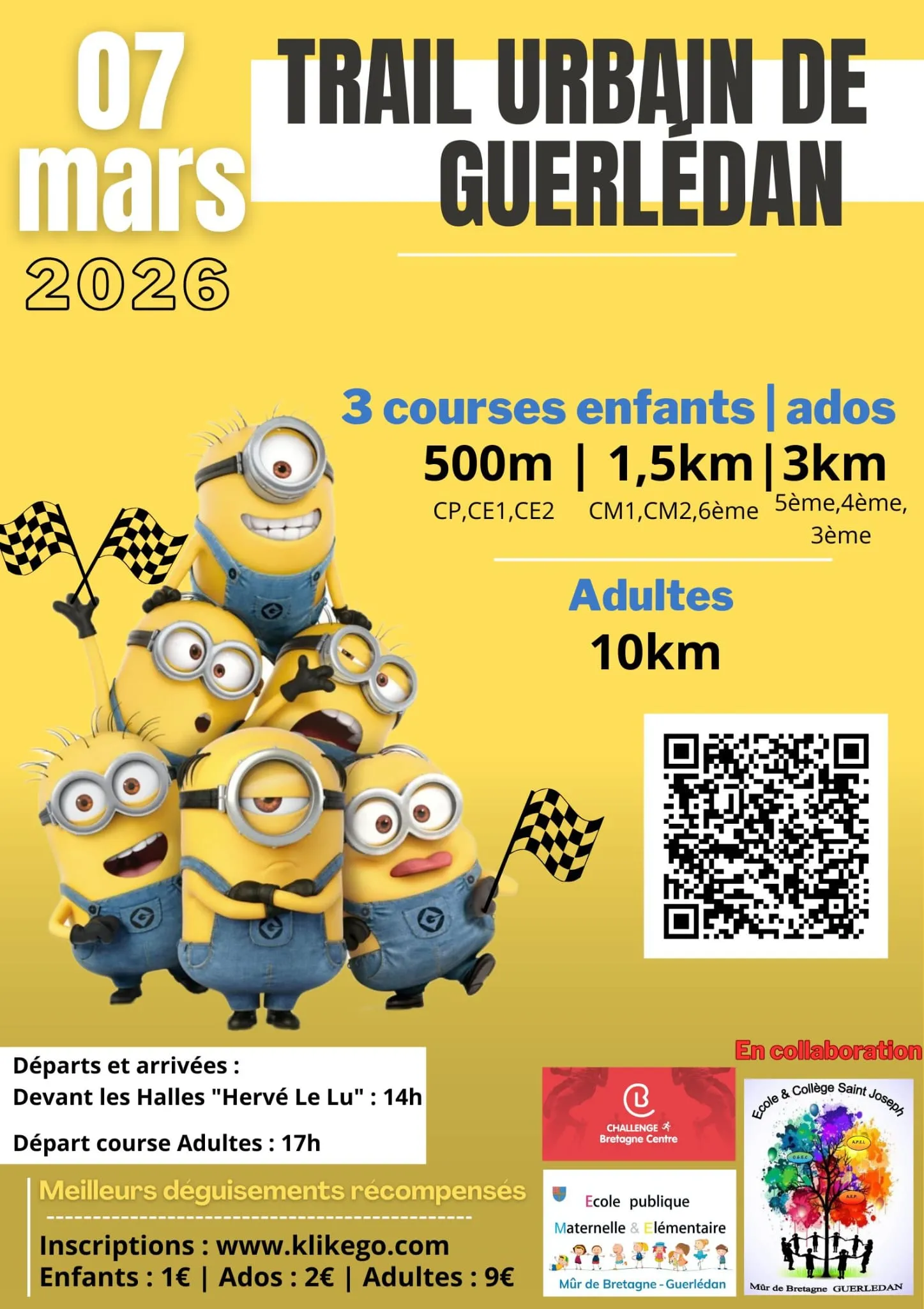 Trail urbain de Guerlédan 2026 Inscription Résultats