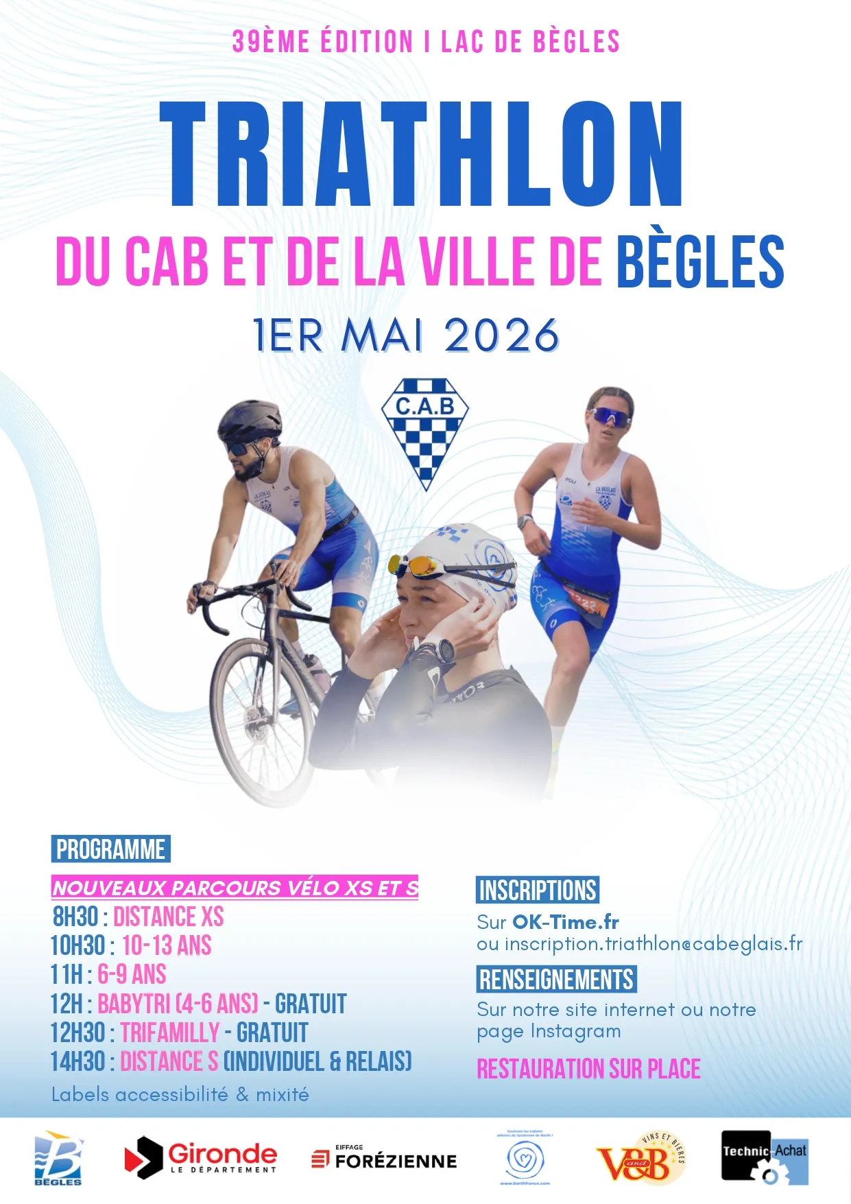 Triathlon de Bègles 2026 Inscription Résultats
