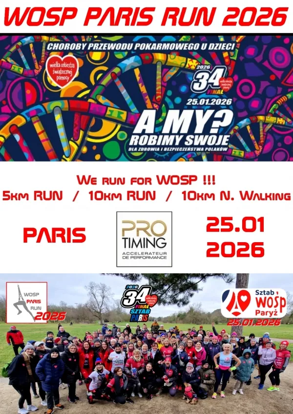 WOSP Paris Run 2026 Inscription Résultats