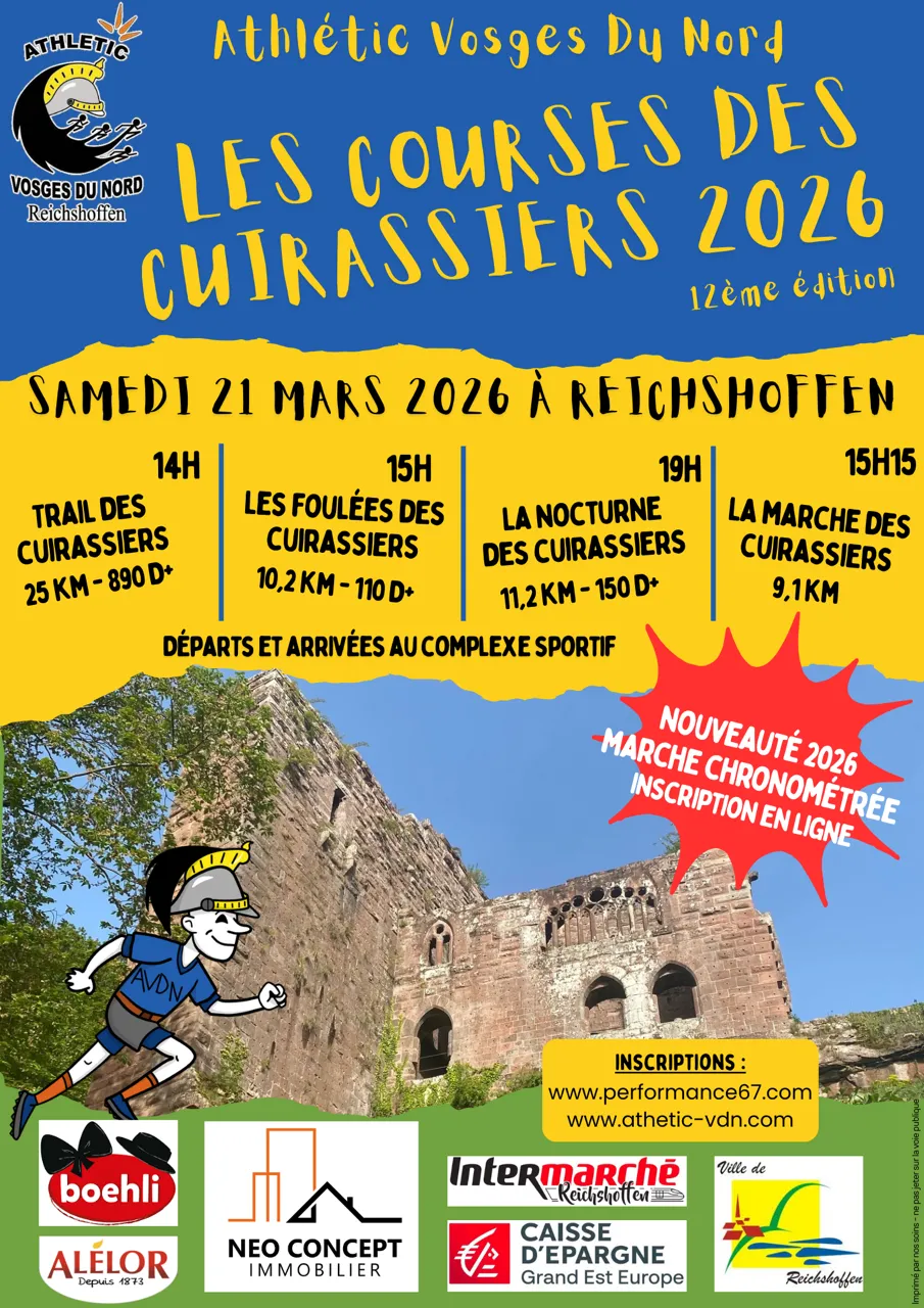 Course des Cuirassiers 2026 Inscription Résultats