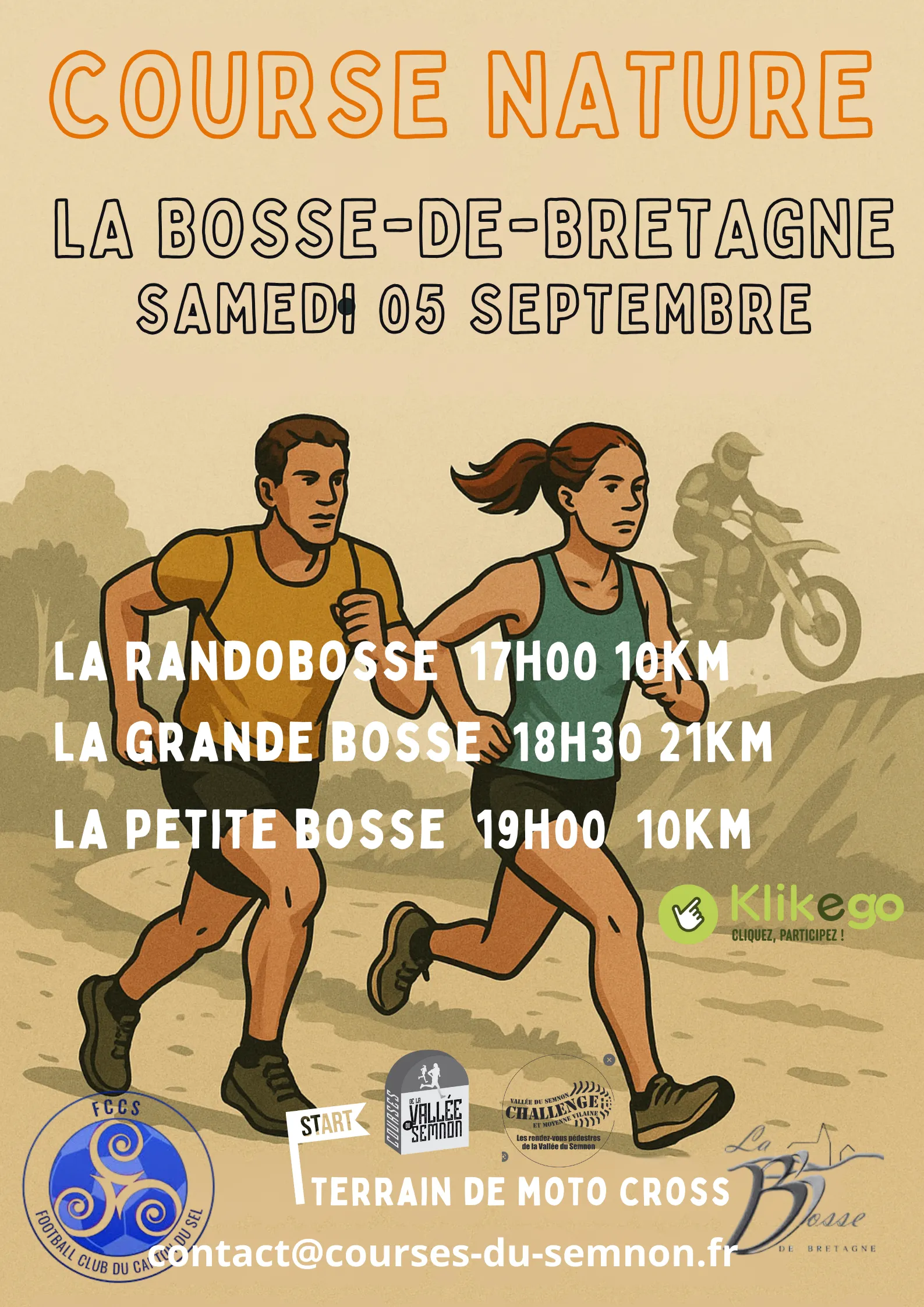Course nature la Bosse de Bretagne 2026 Inscription Résultats
