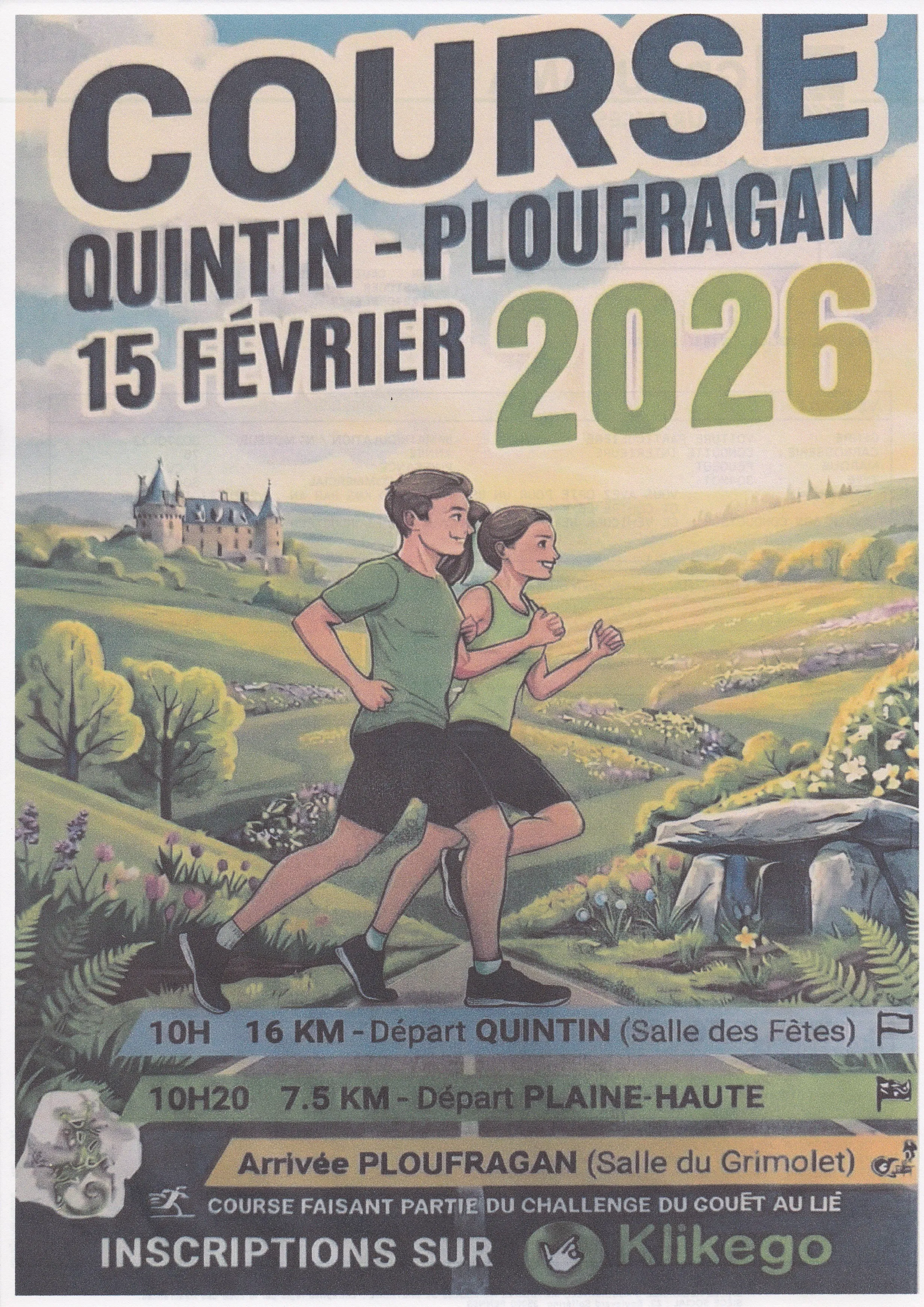 Course Quintin – Ploufragan 2026 Inscription Résultats