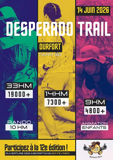Desperadotrail de Saint Ferréol montagne noire 2026 Guide Inscription Résultats