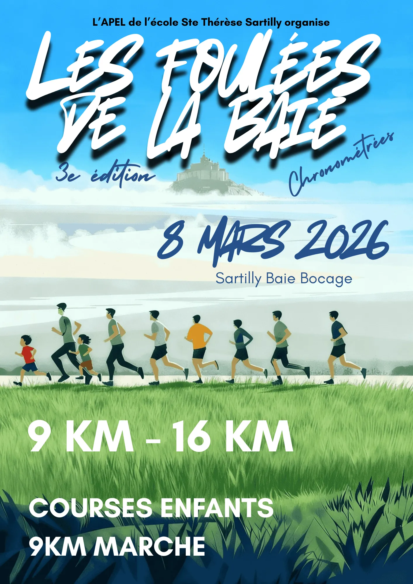 Foulées de la Baie Sartilly 2026 Inscription Résultats