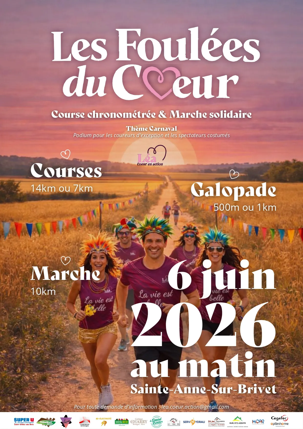 Foulées du Coeur Sainte Anne sur Brivet 2026 Guide Inscription Résultats
