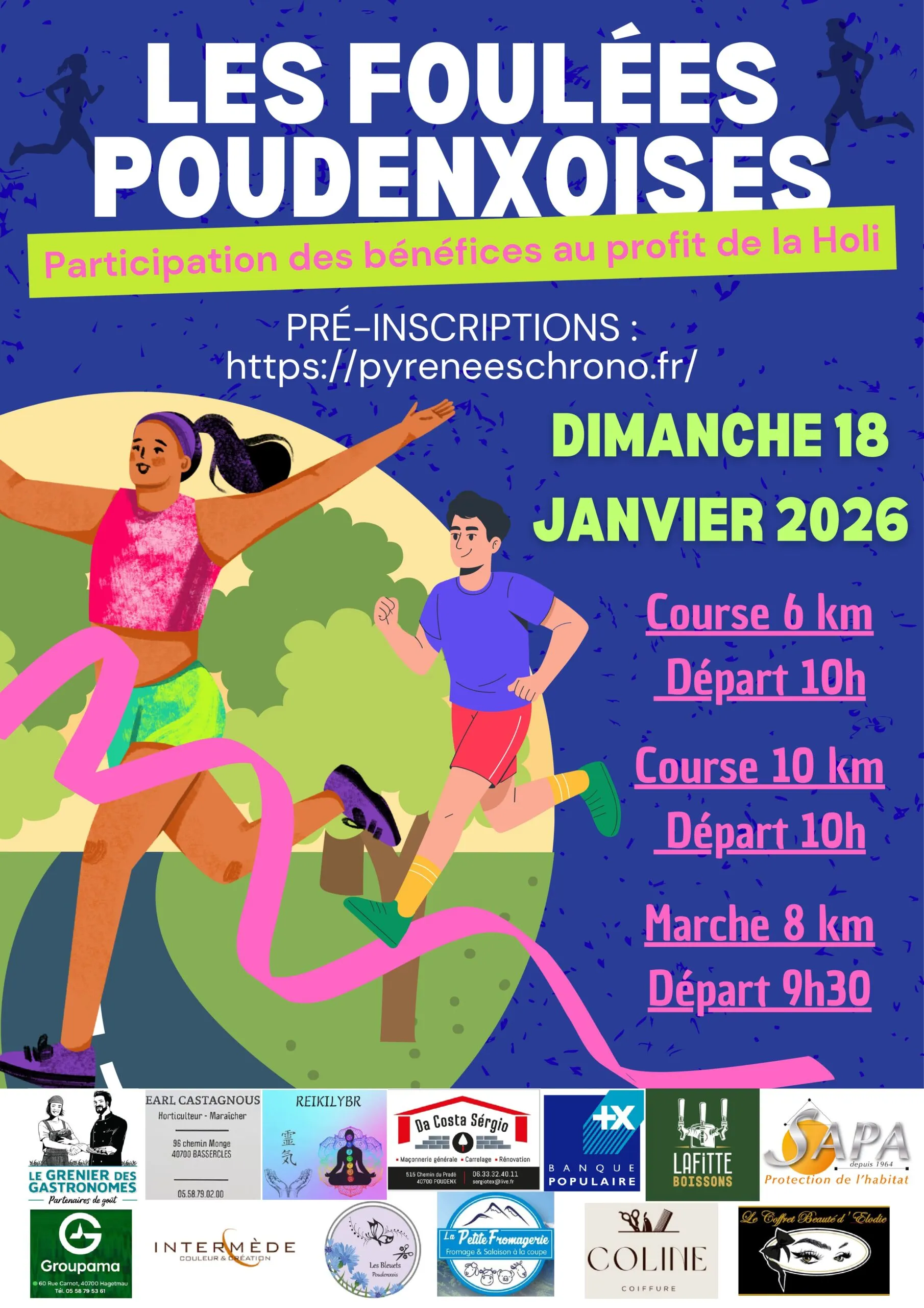Foulées Poudenxoises 2026 Inscription Résultats