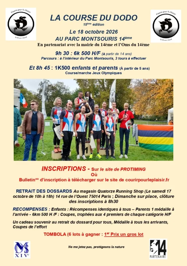 La Course du Dodo 2026 Inscription Résultats