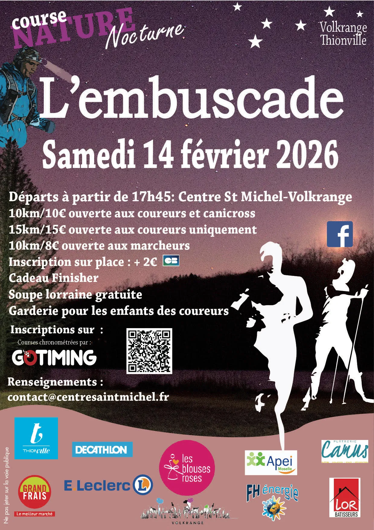 L’Embuscade Etoilée d’Olivier 2026 Inscription Résultats