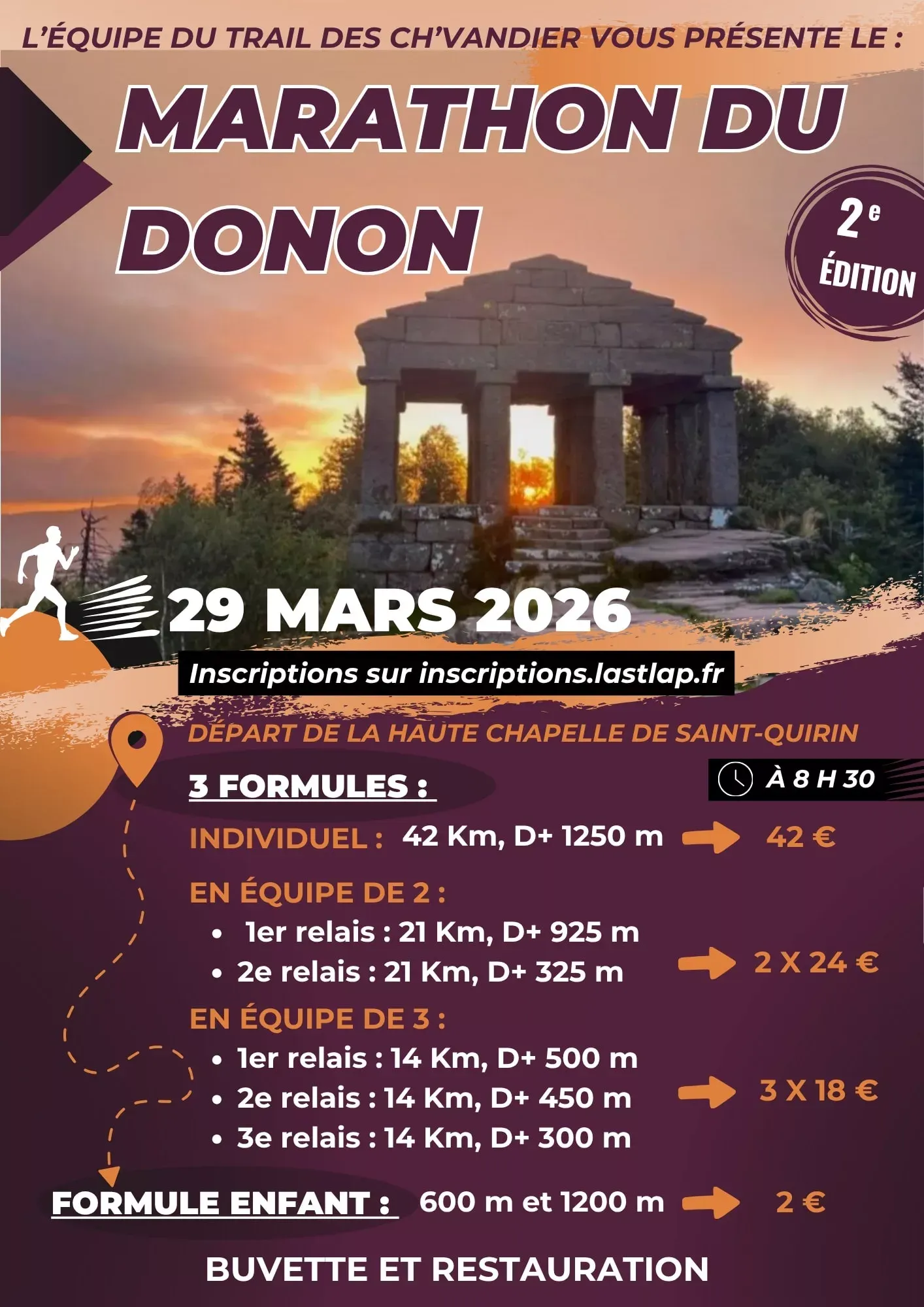 Marathon du Donon 2026 Inscription Résultats