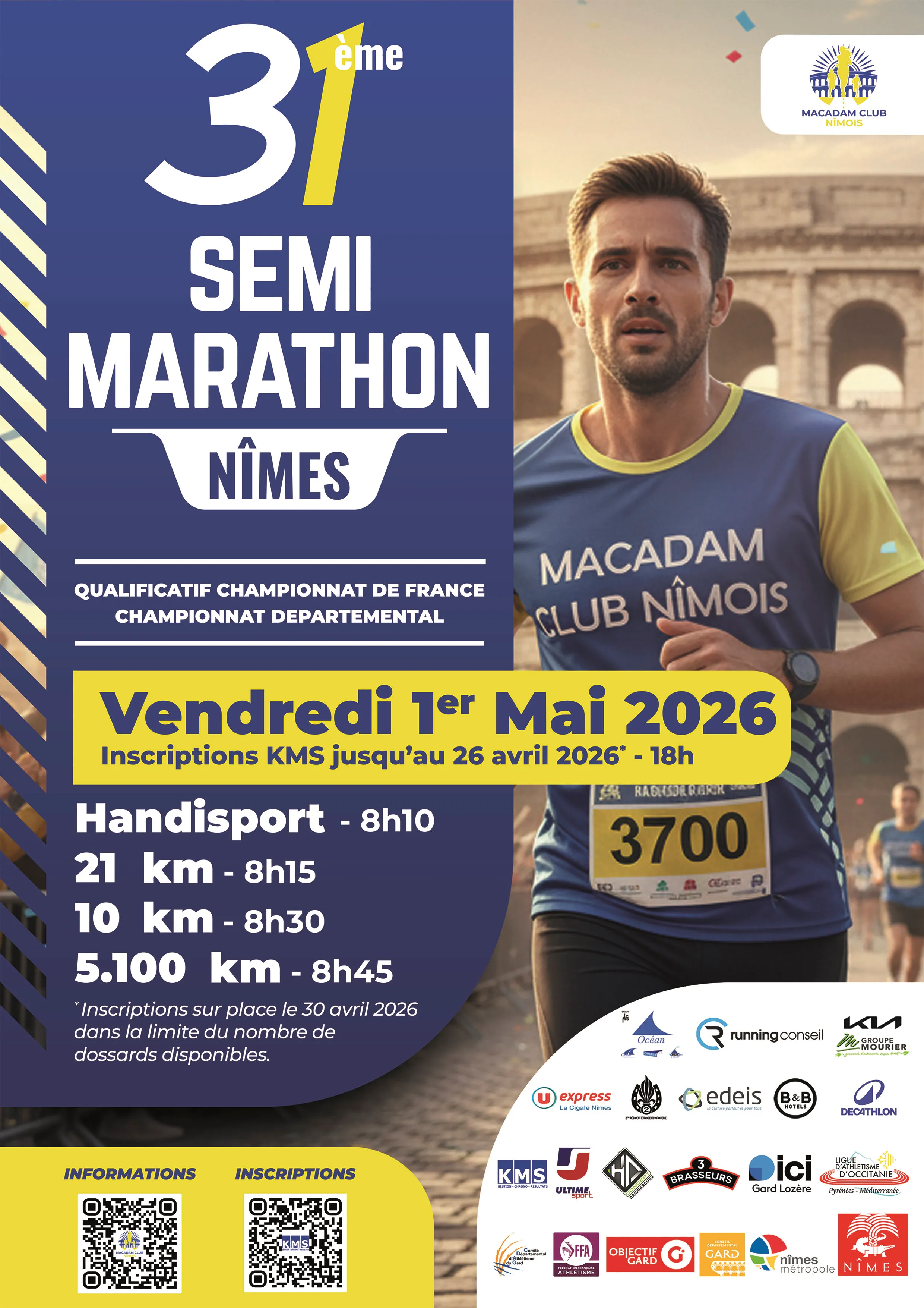Semi marathon de Nîmes 2026 Guide Inscription Résultats