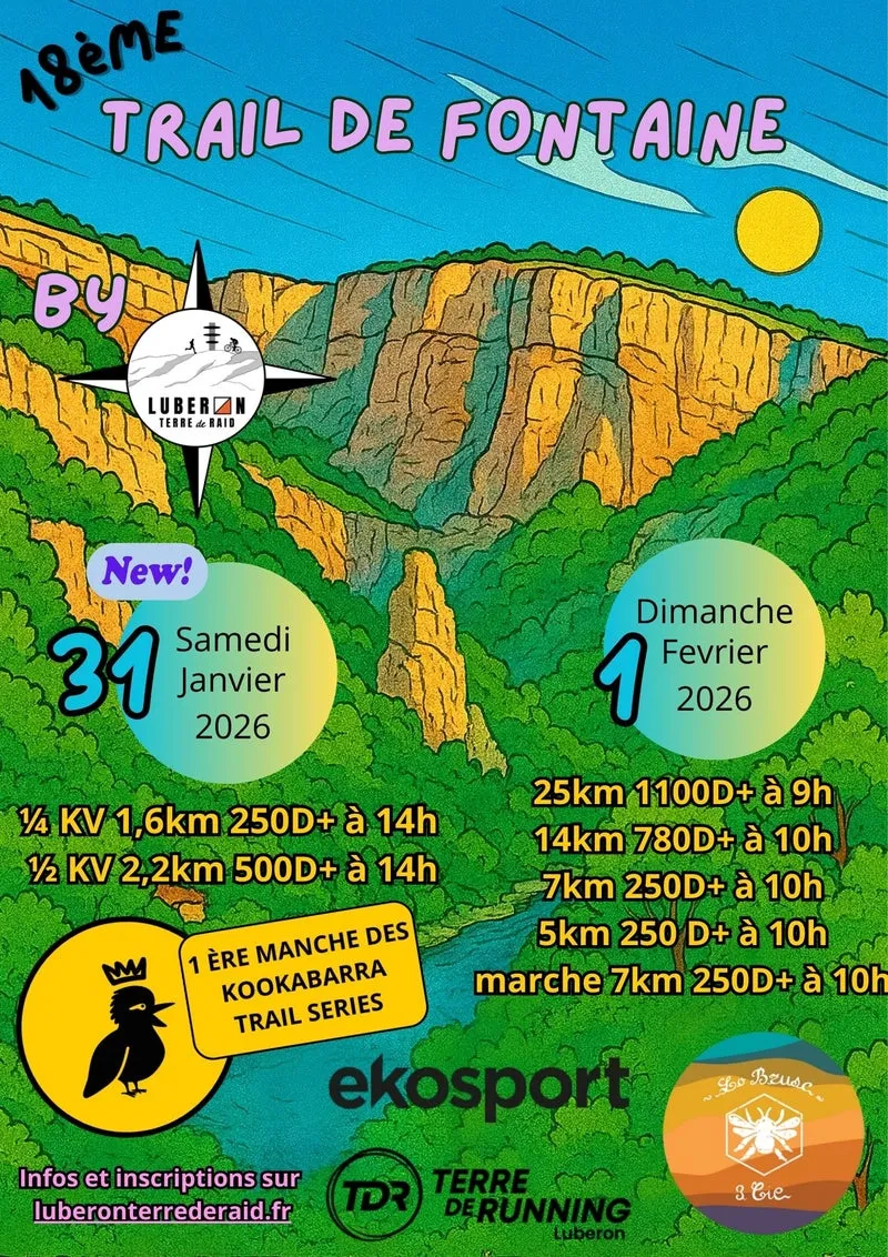 Trail de Fontaine de Vaucluse 2026 Inscription Résultats