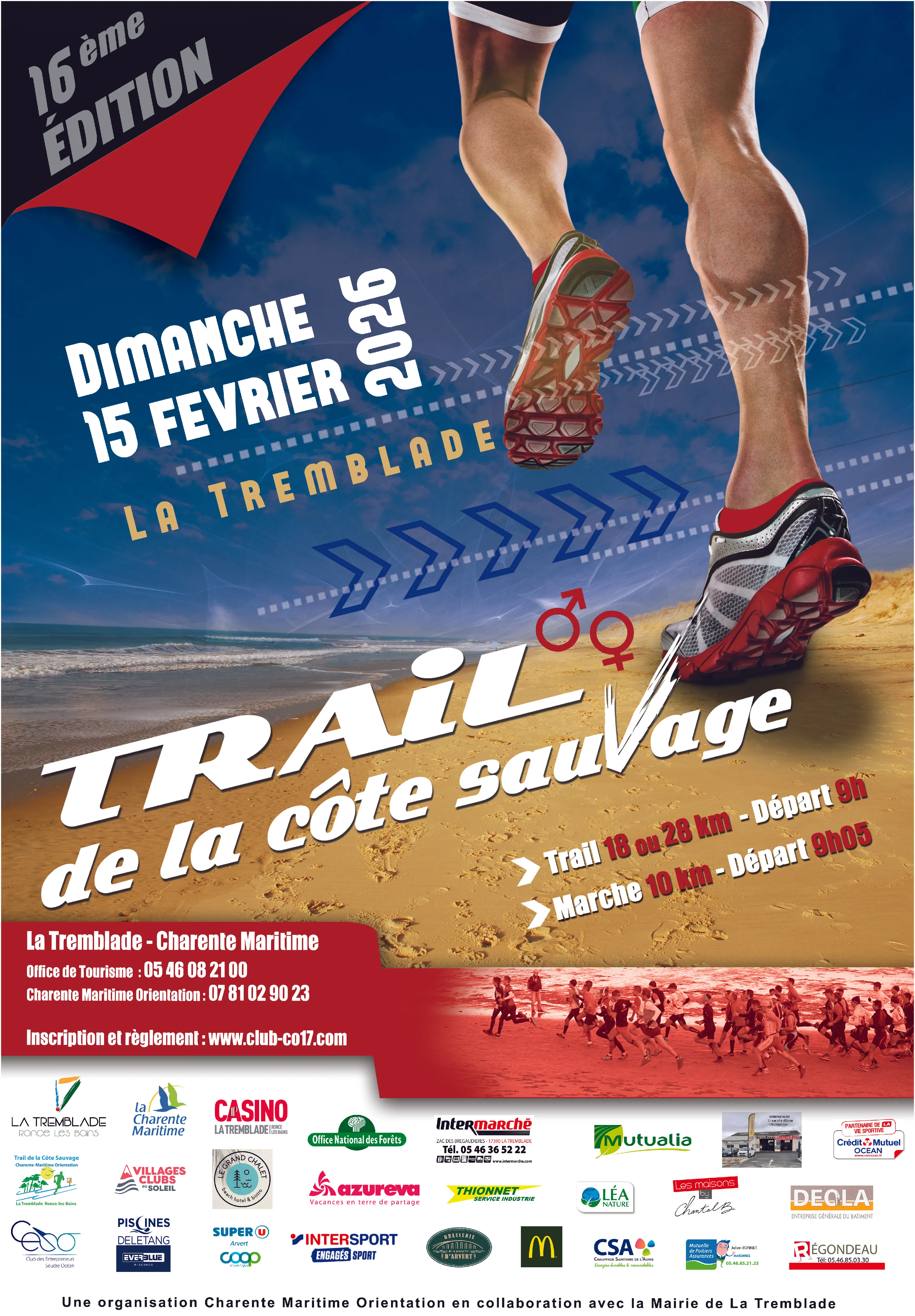 Trail de la Côte Sauvage 2026 Inscription Résultats
