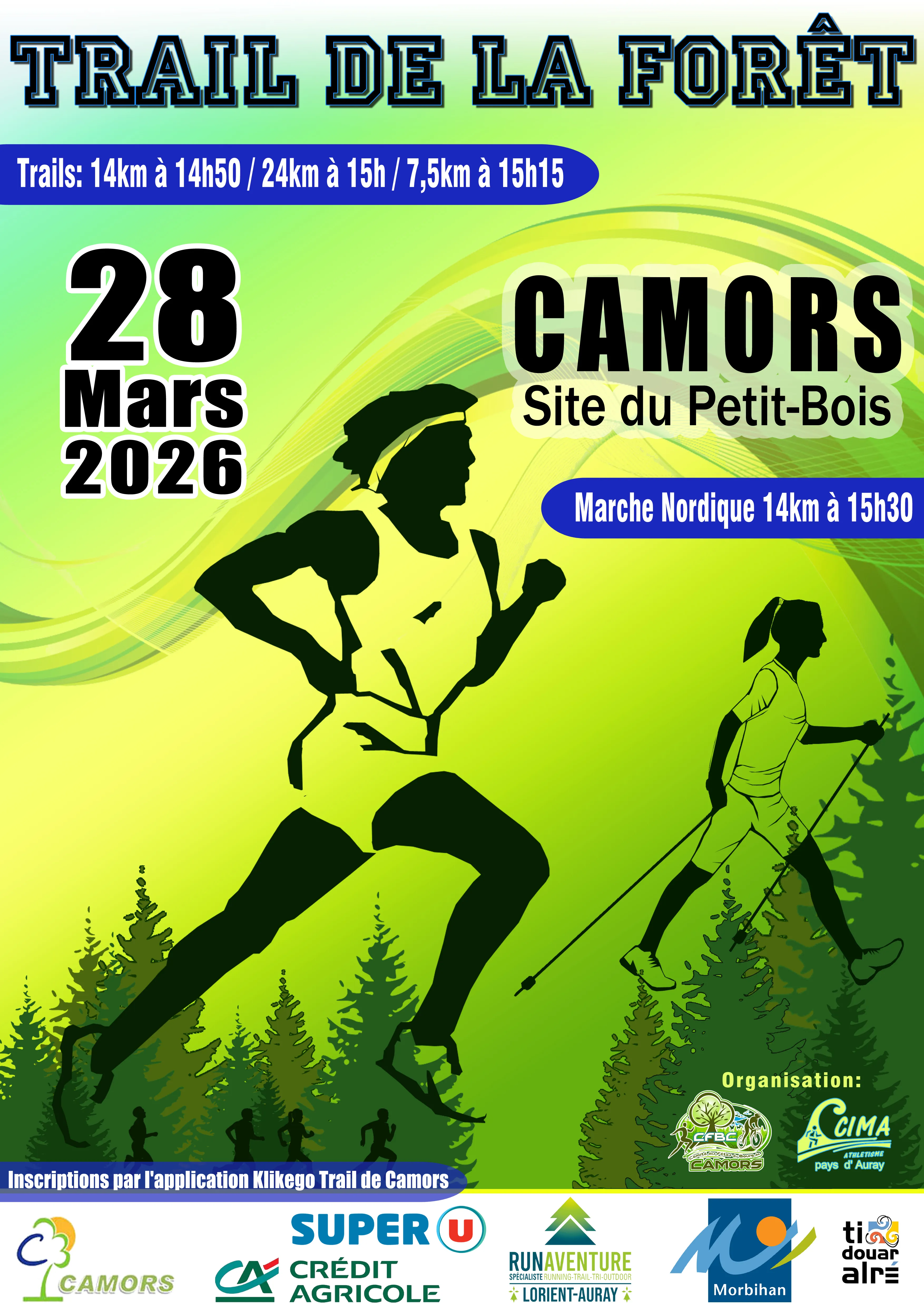 Trail de la Forêt de Camors 2026 Inscription Résultats