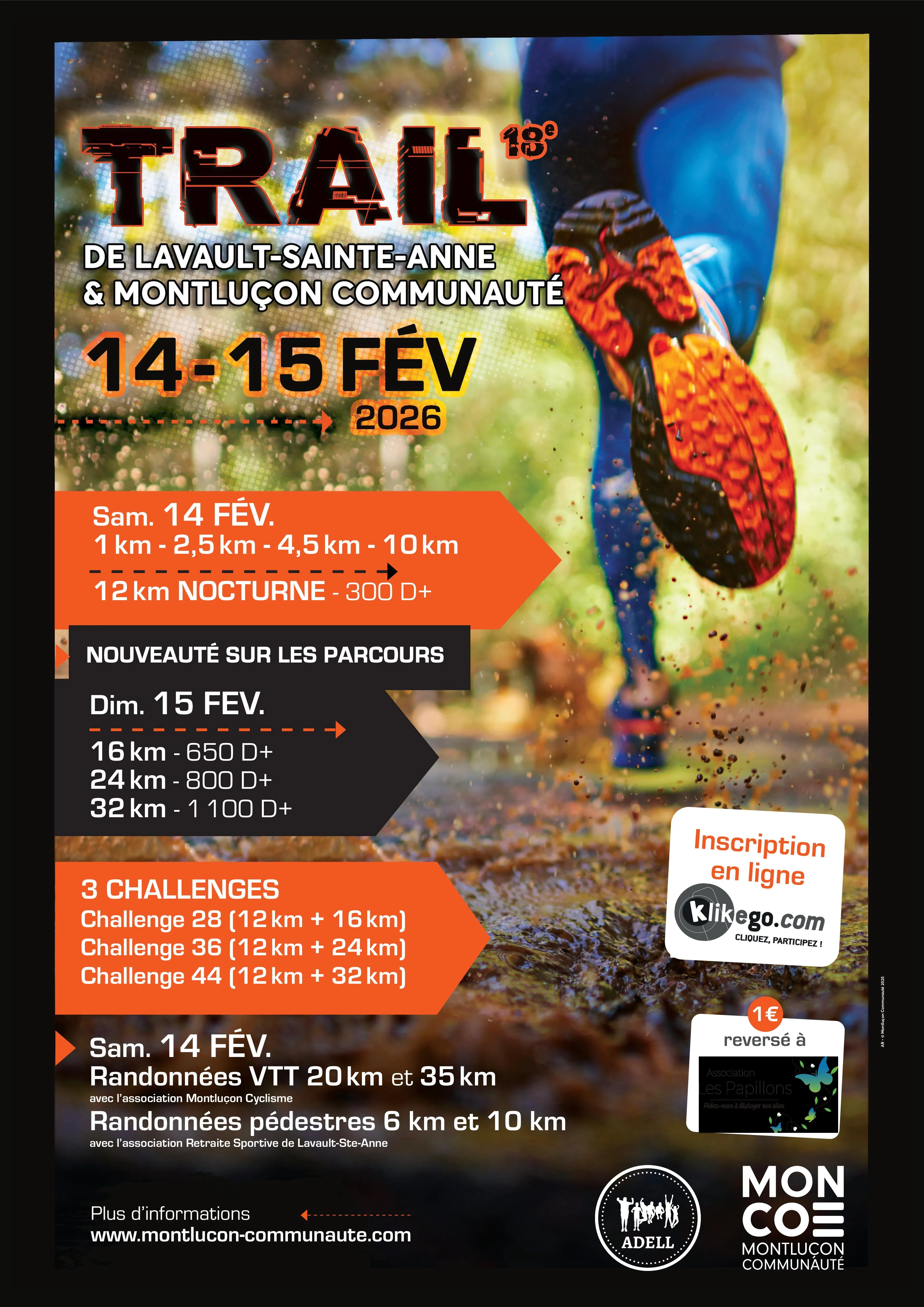 Trail de Lavault Sainte Anne et des Gorges du Cher 2026 Inscription Résultats