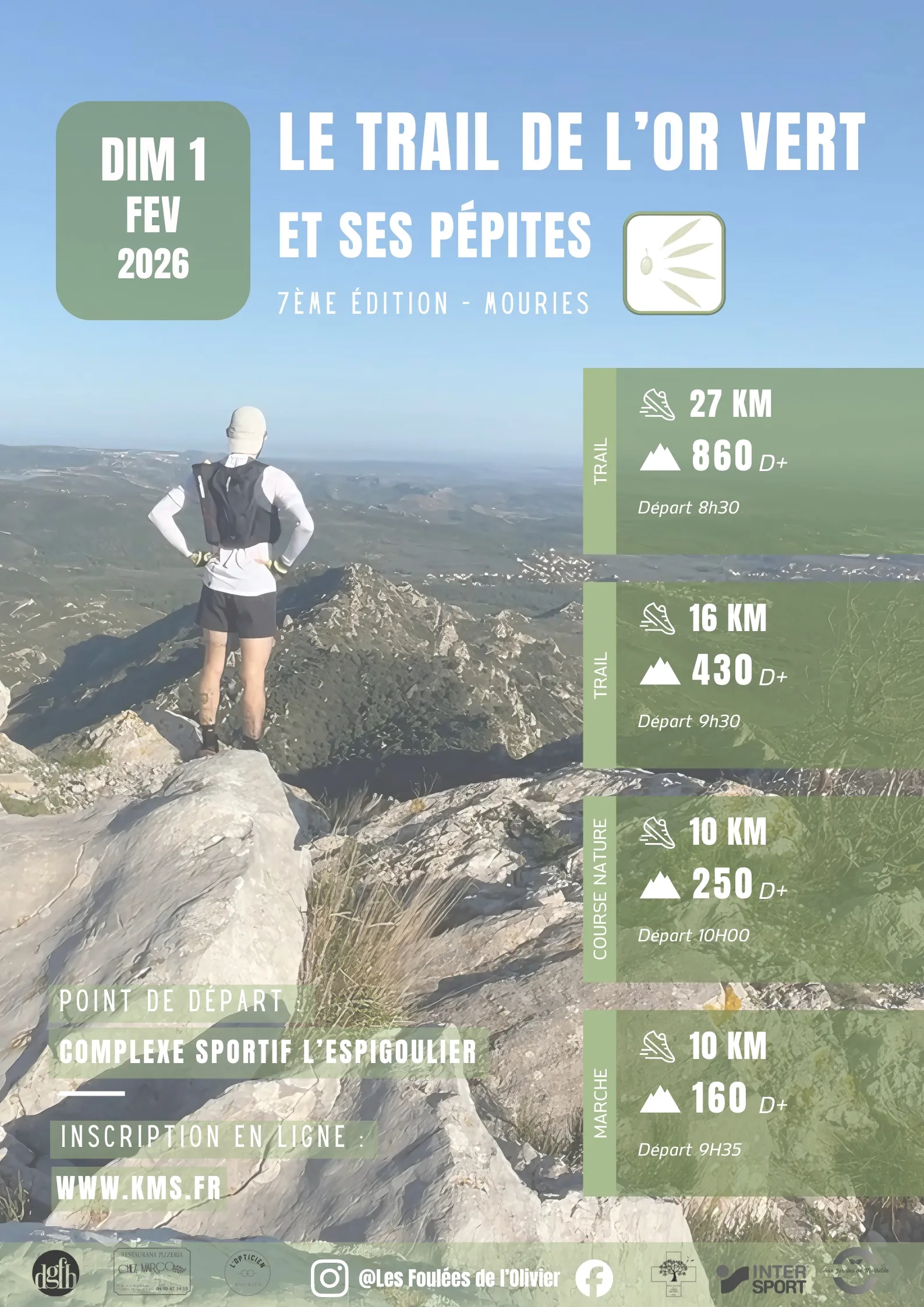 Trail de l’Or Vert 2026 Inscription Résultats