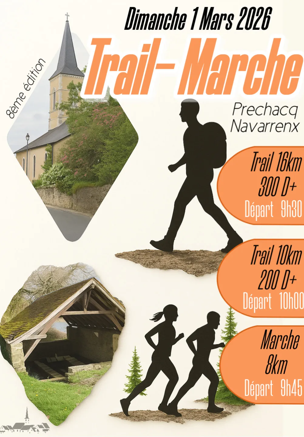 Trail de Prechacq-Navarrenx 2026 Inscription Résultats