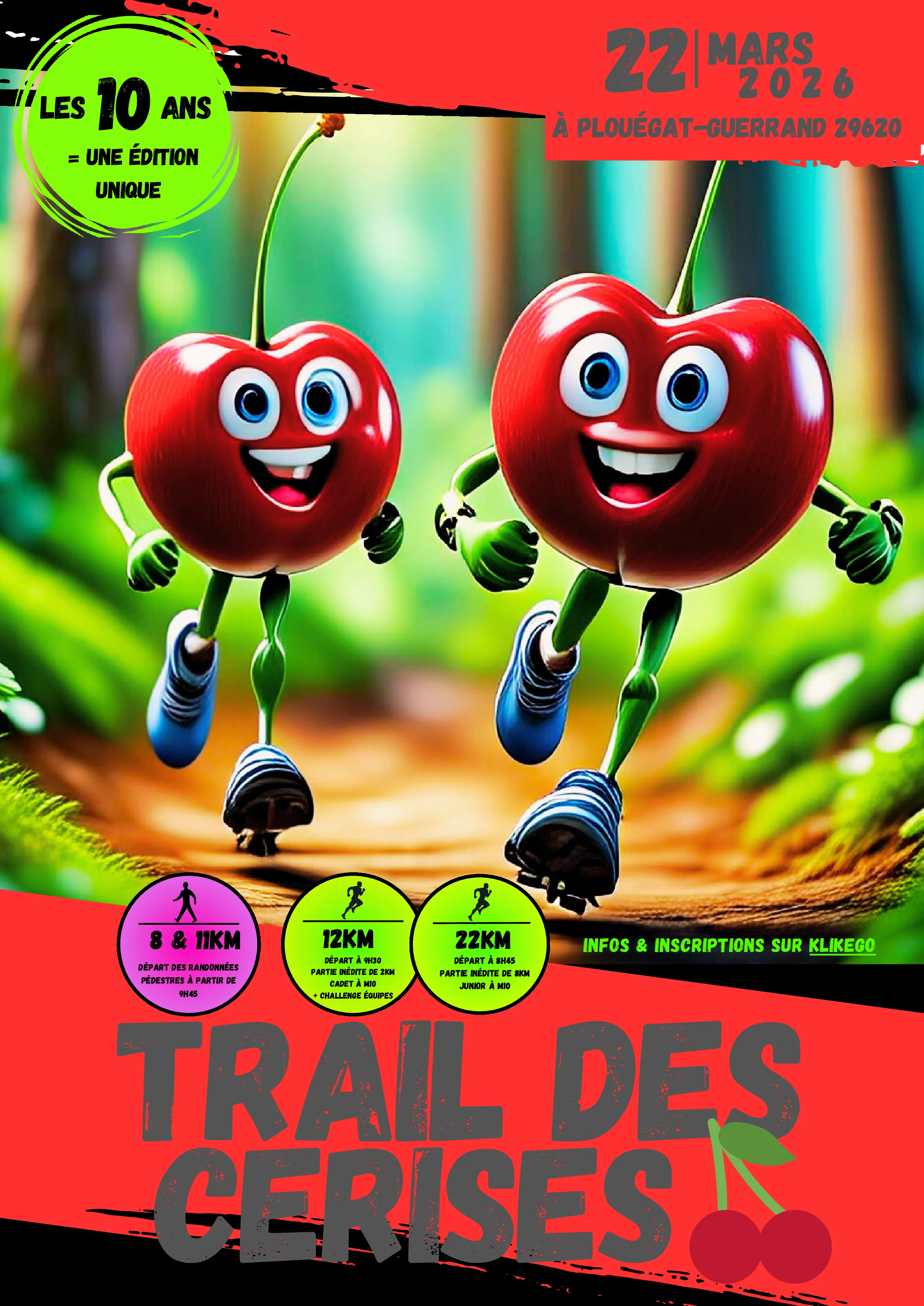 Trail des Cerises 2026 Inscription Résultats