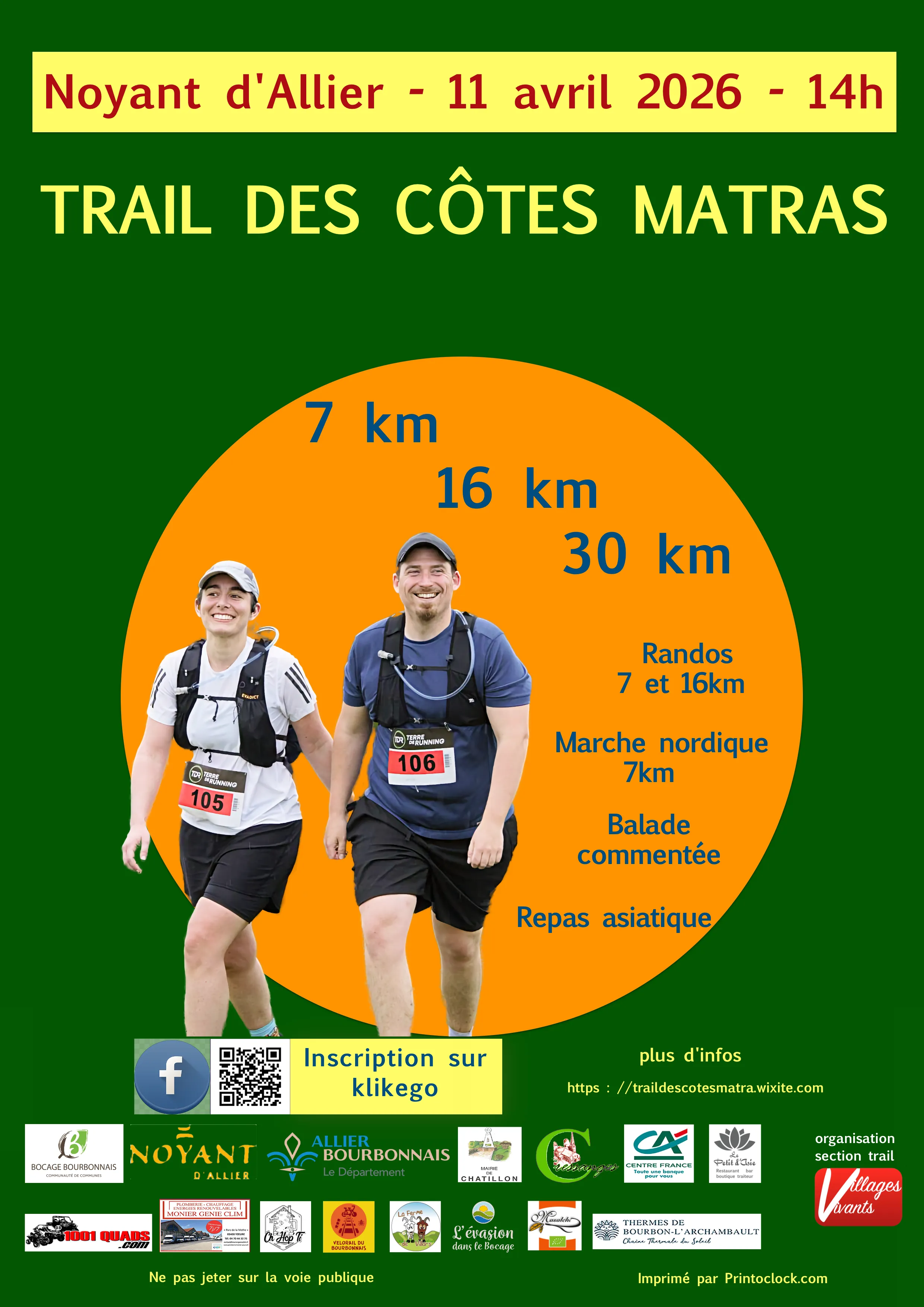 Trail des Côtes Matras 2026 Guide Inscription Résultats