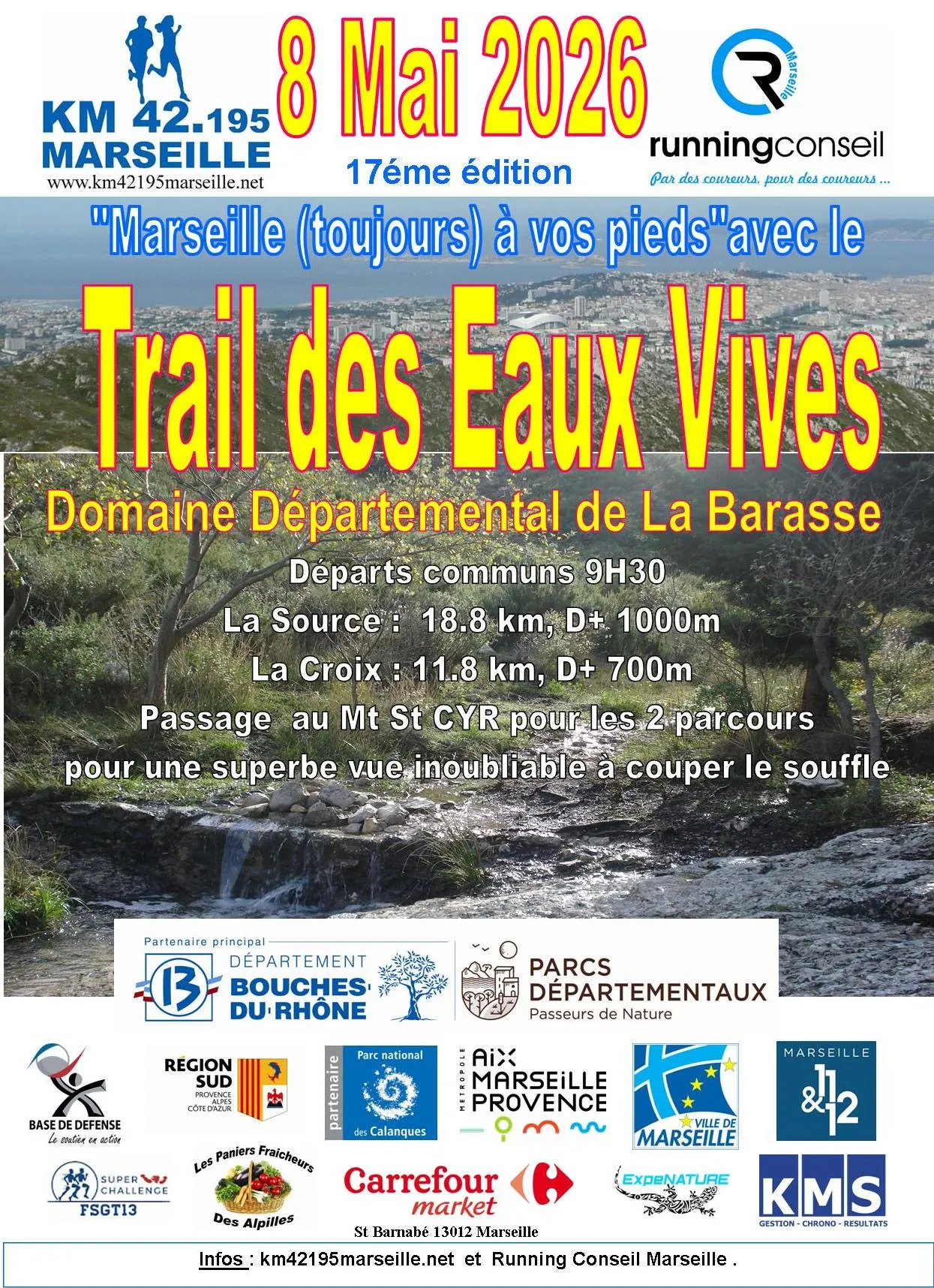 Trail des Eaux Vives 2026 Inscription Résultats