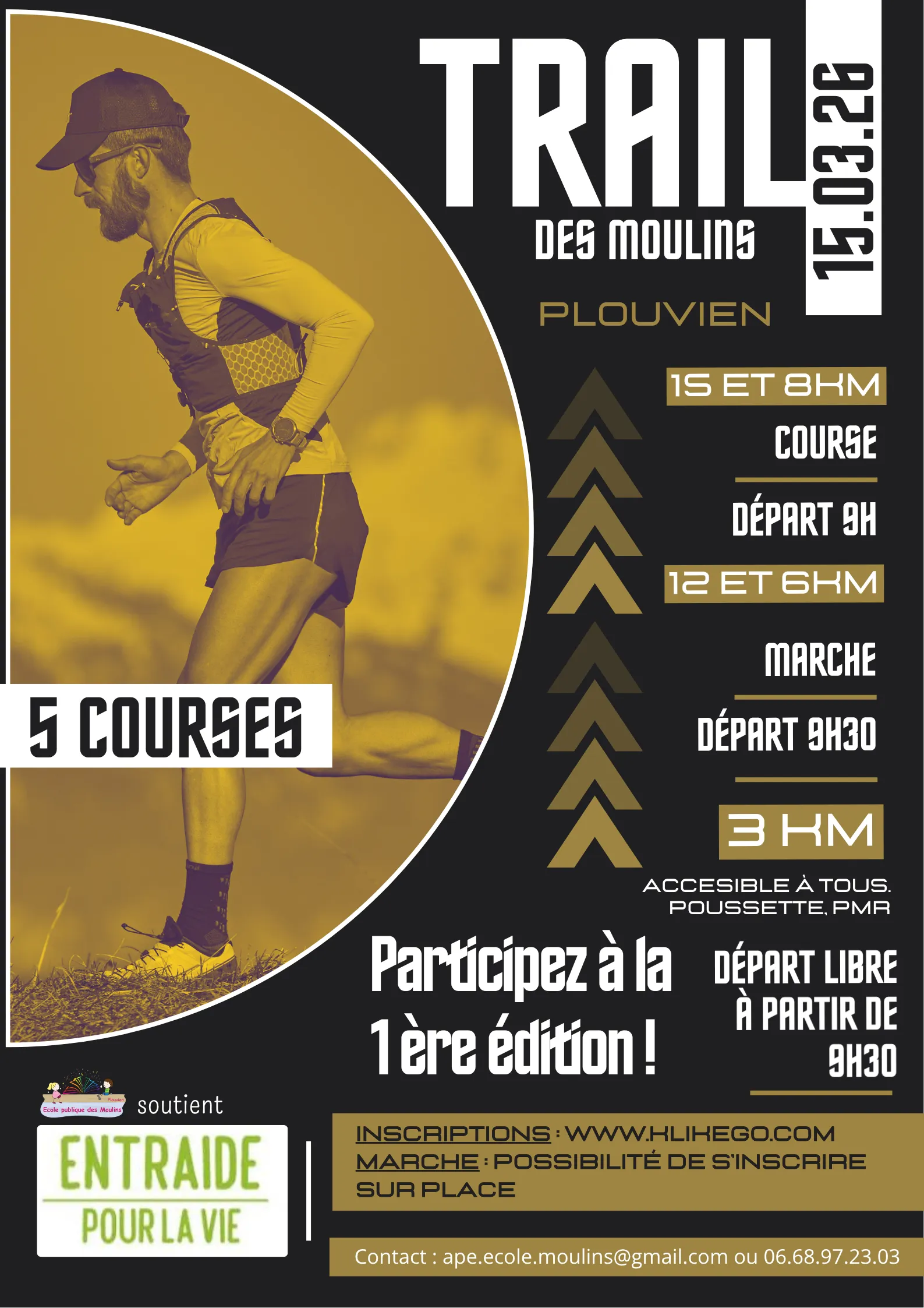 Trail des Moulins Plouvien 2026 Inscription Résultats