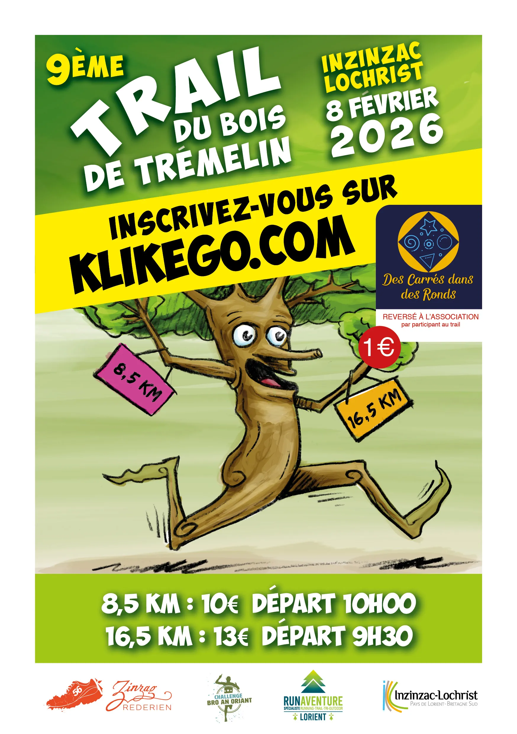 Trail du Bois de Tremelin 2026 Inscription Résultats