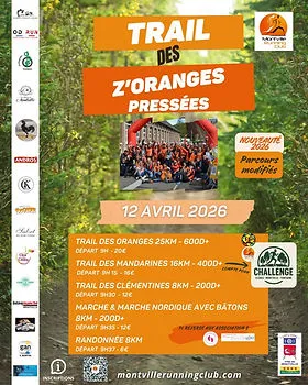 Trail du Mrc – Trail dé Z Oranges Pressées 2026 Inscription Résultats