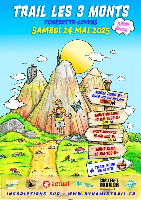 Trail Les 3 Monts – Tourrette Levens 2026 Inscription Résultats