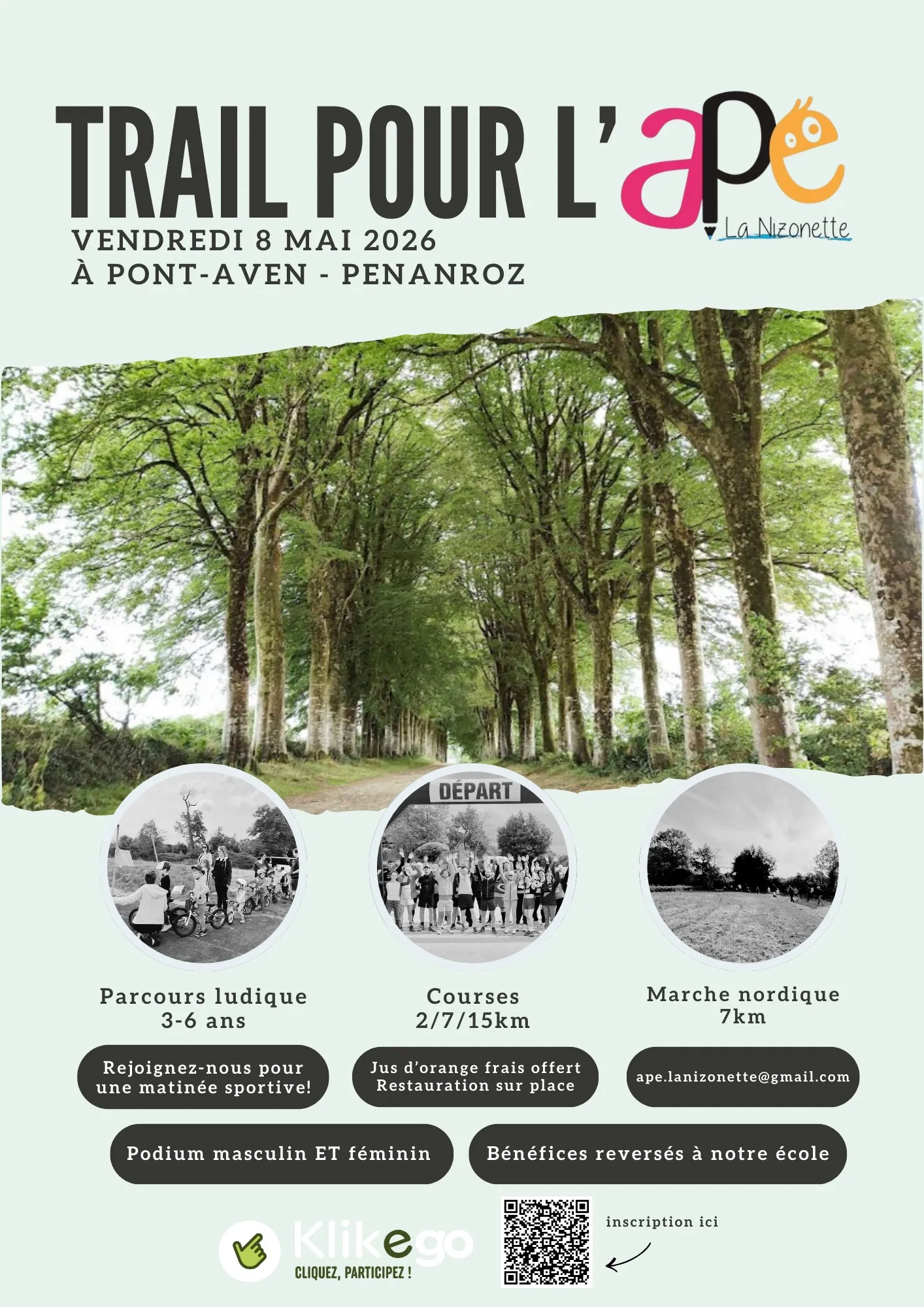 Trail pour l&rsquo;APE la Nizonette 2026 Guide Inscription Résultats