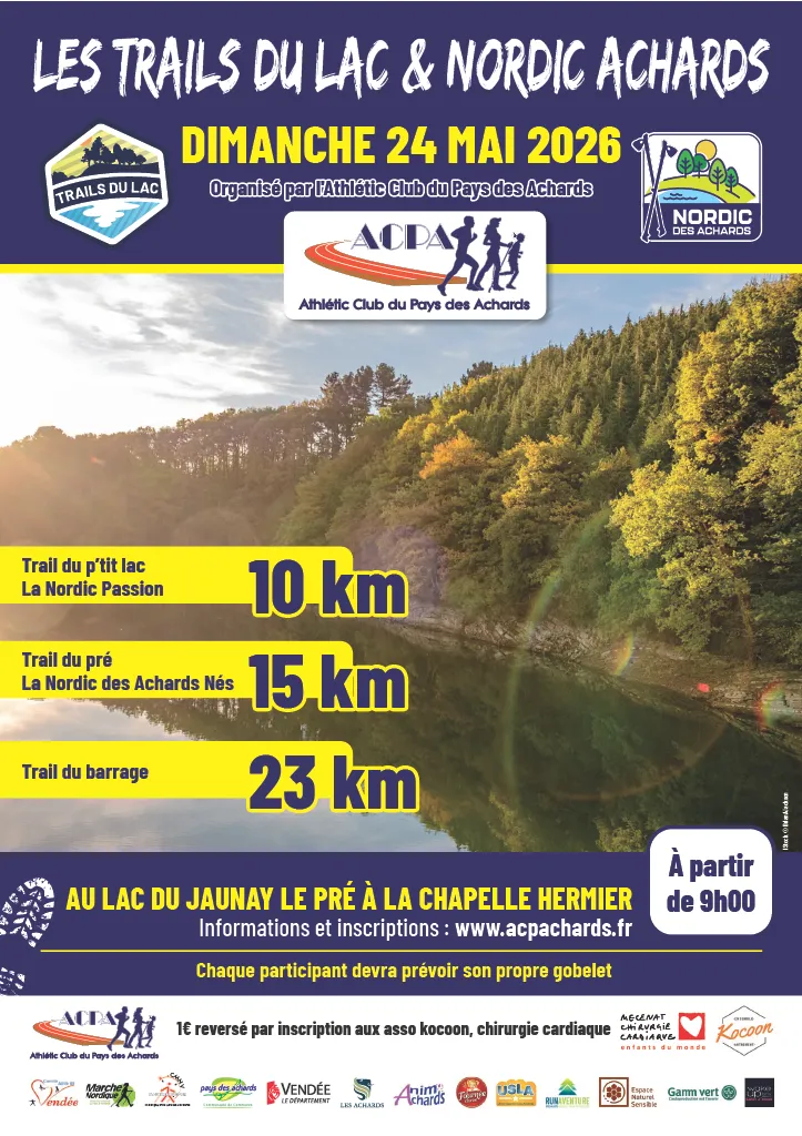 Trails du Lac – Nordic des Achards 2026 Inscription Résultats
