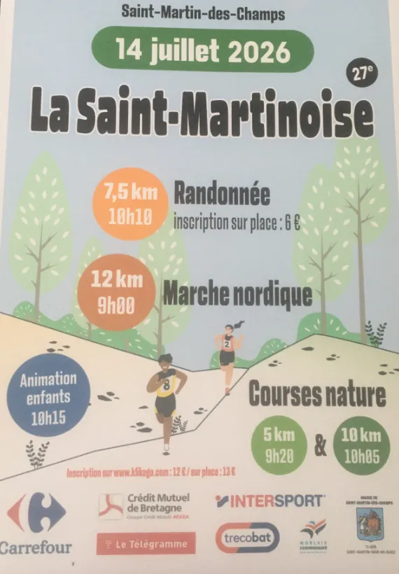 La Saint Martinoise – Saint Martin des Champs 2026 Guide Inscription Résultats