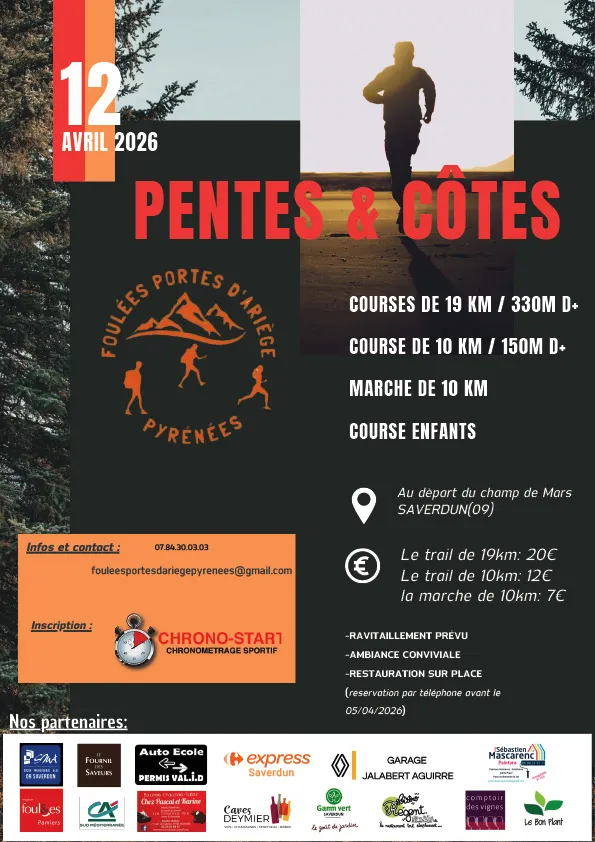 Pentes & Côtes Saverdun 2026 Guide Inscription Résultats