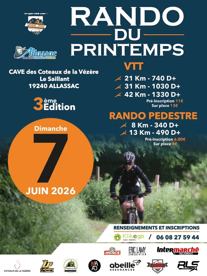 Rando Du Printemps Allasac 2026 Guide Inscription Résultats