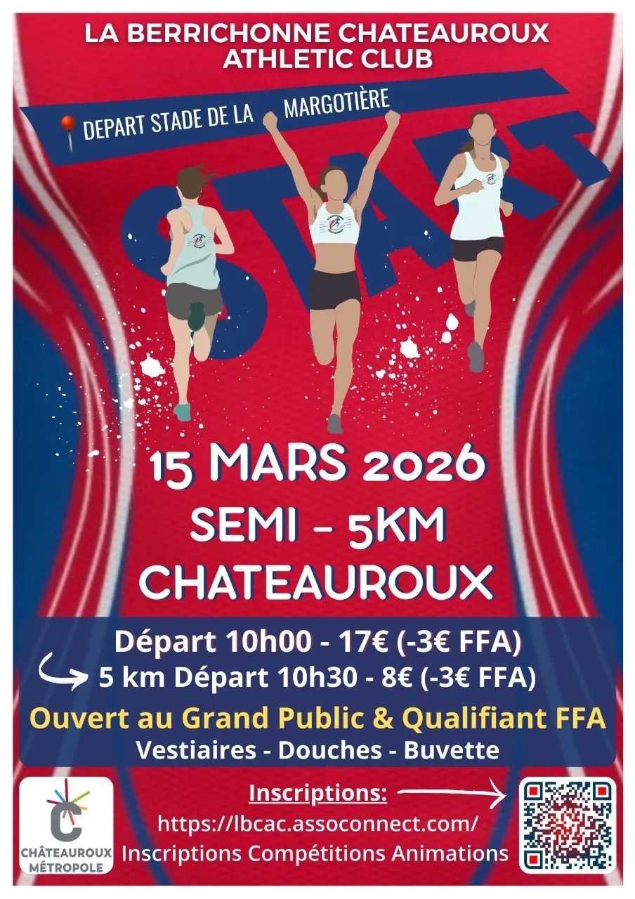 Semi-marathon de Chateauroux 2026 Guide Inscription Résultats