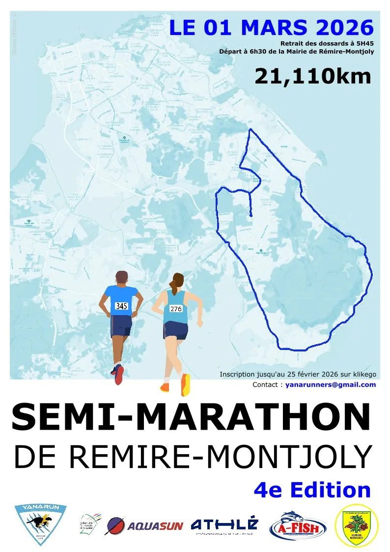 Semi marathon de Remire Montjoly 2026 Guide Inscription Résultats