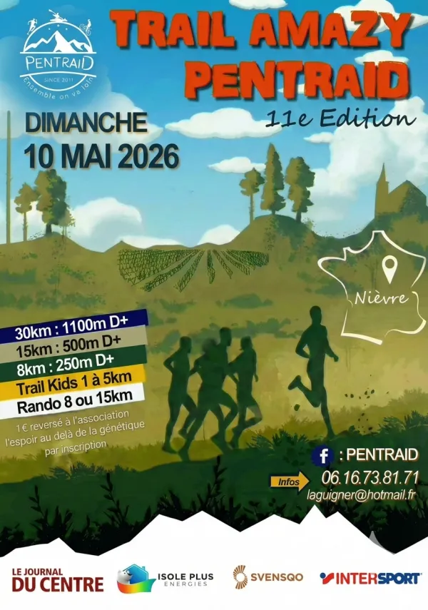 Trail Amazy Pentraid 2026 Guide Inscription Résultats