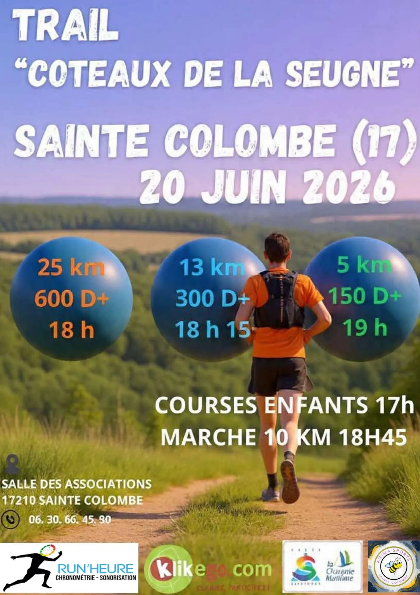 Trail des Côteaux de la Seugne 2026 Guide Inscription Résultats