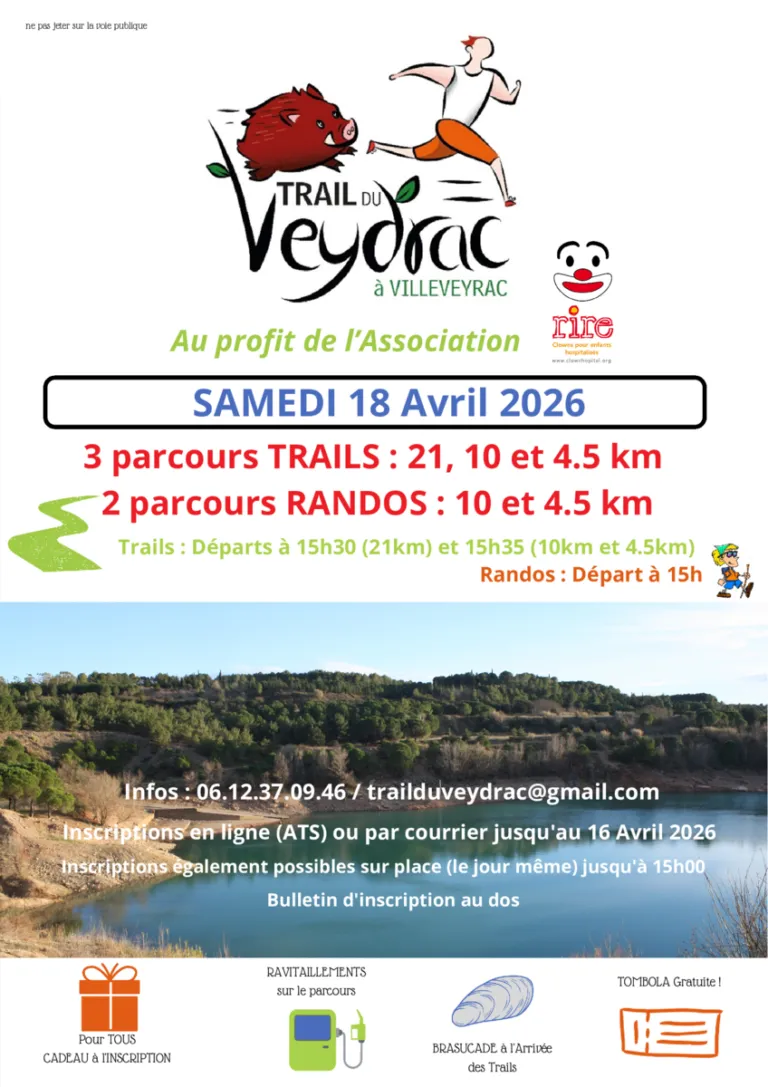 Trail du Veydrac 2026 Guide Inscription Résultats