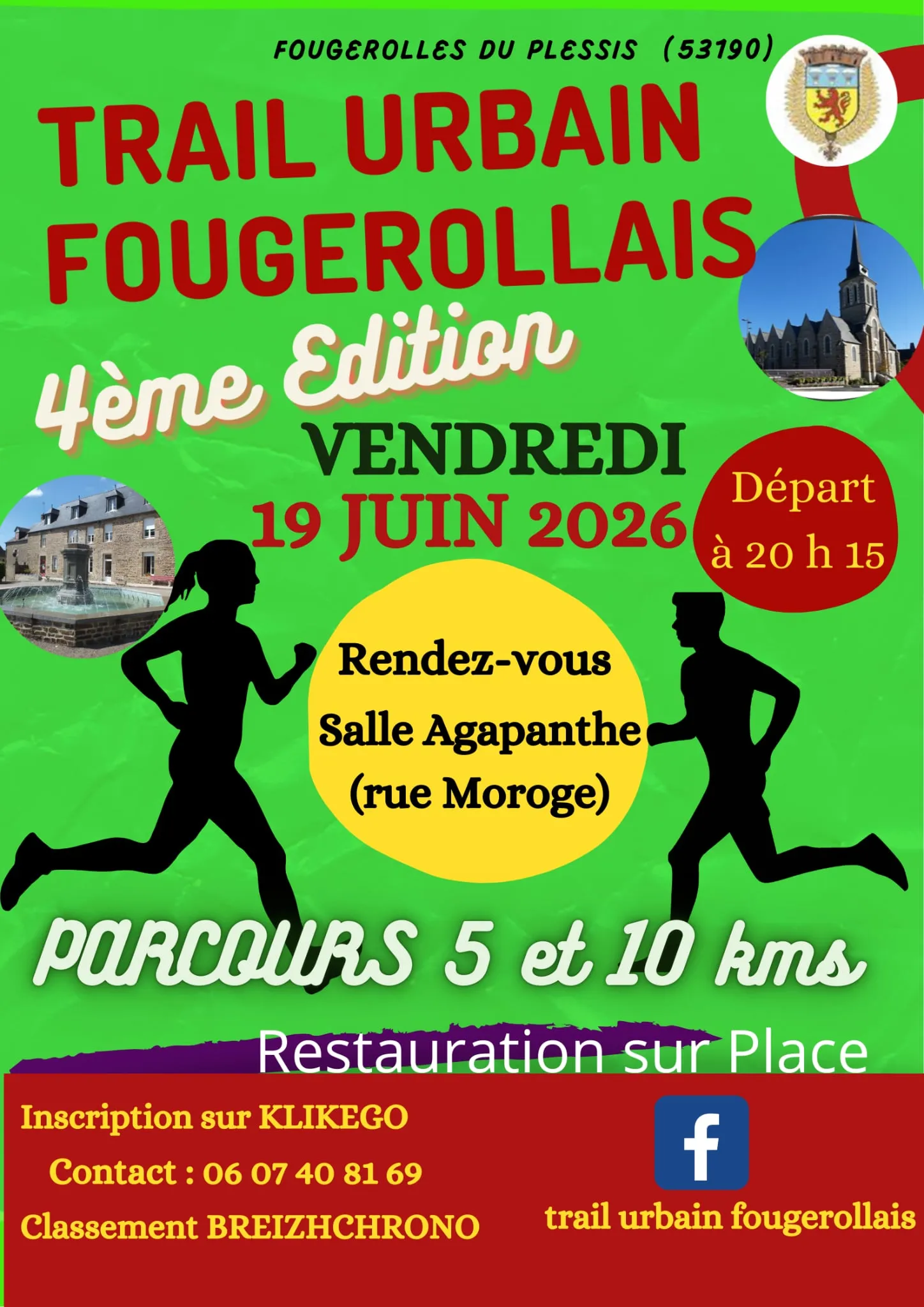 Trail urbain Fougerollais 2026 Guide Inscription Résultats