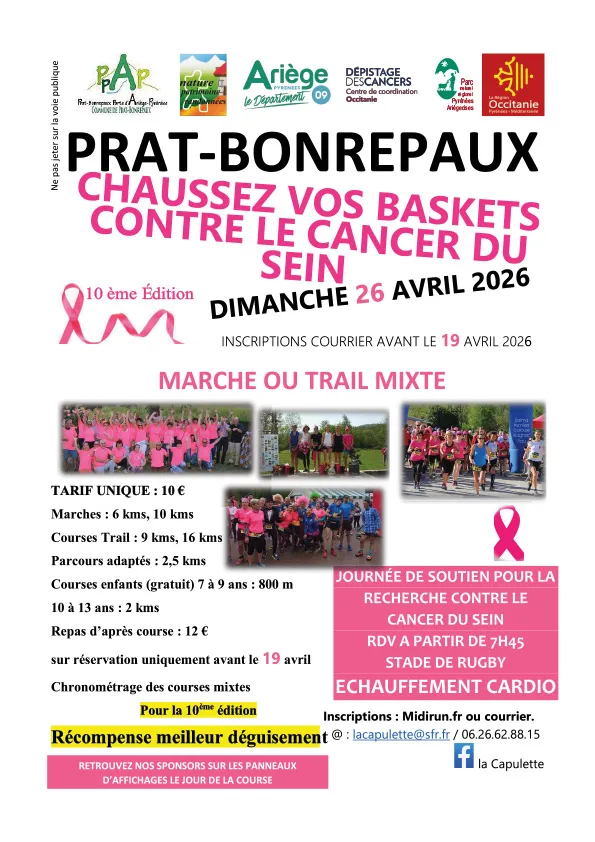 Chaussez vos Baskets contre le cancer du Sein 2026 Guide Inscription Résultats