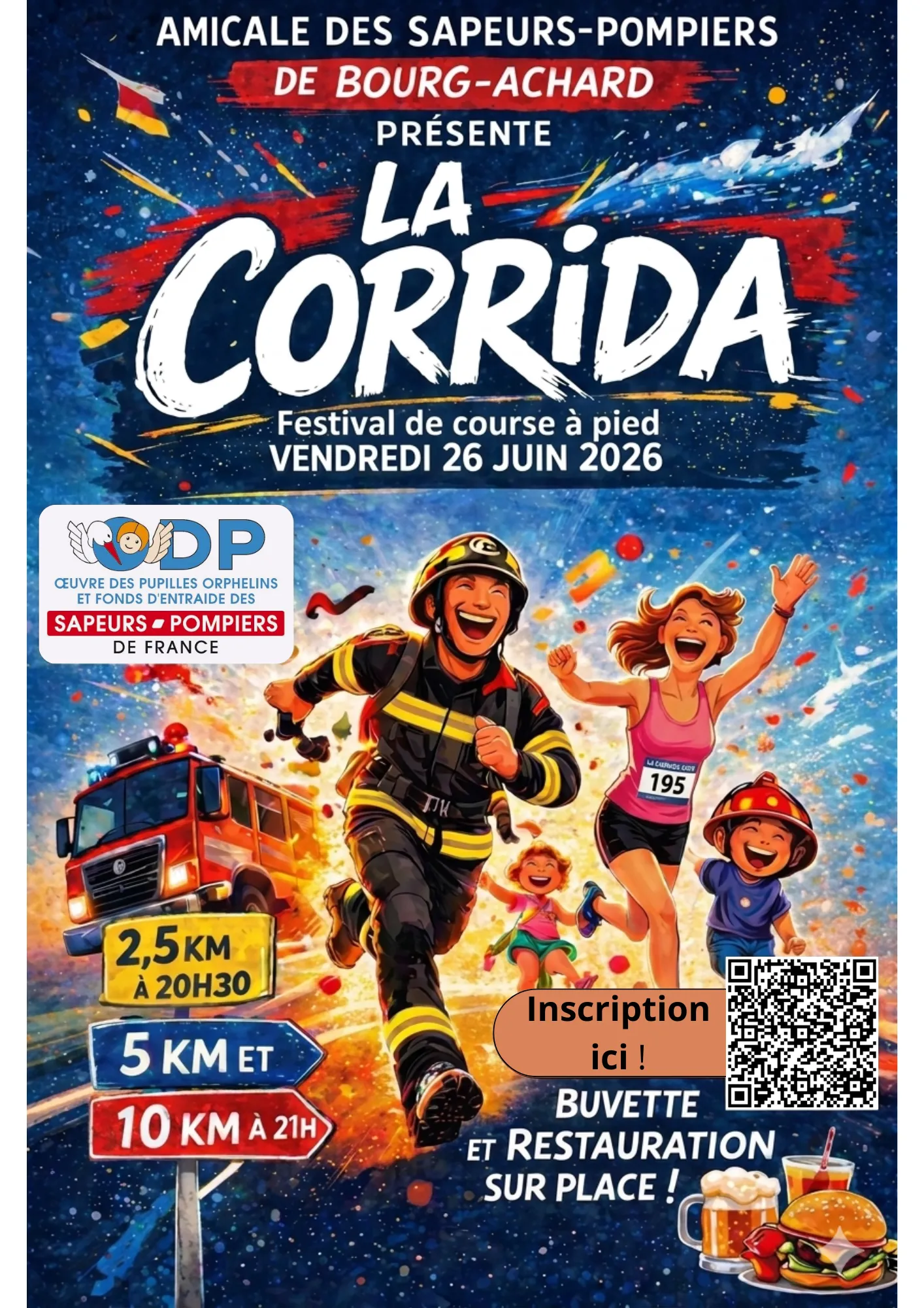Corrida des Sapeurs-Pompiers de Bourg-Achard 2026 Guide Inscription Résultats