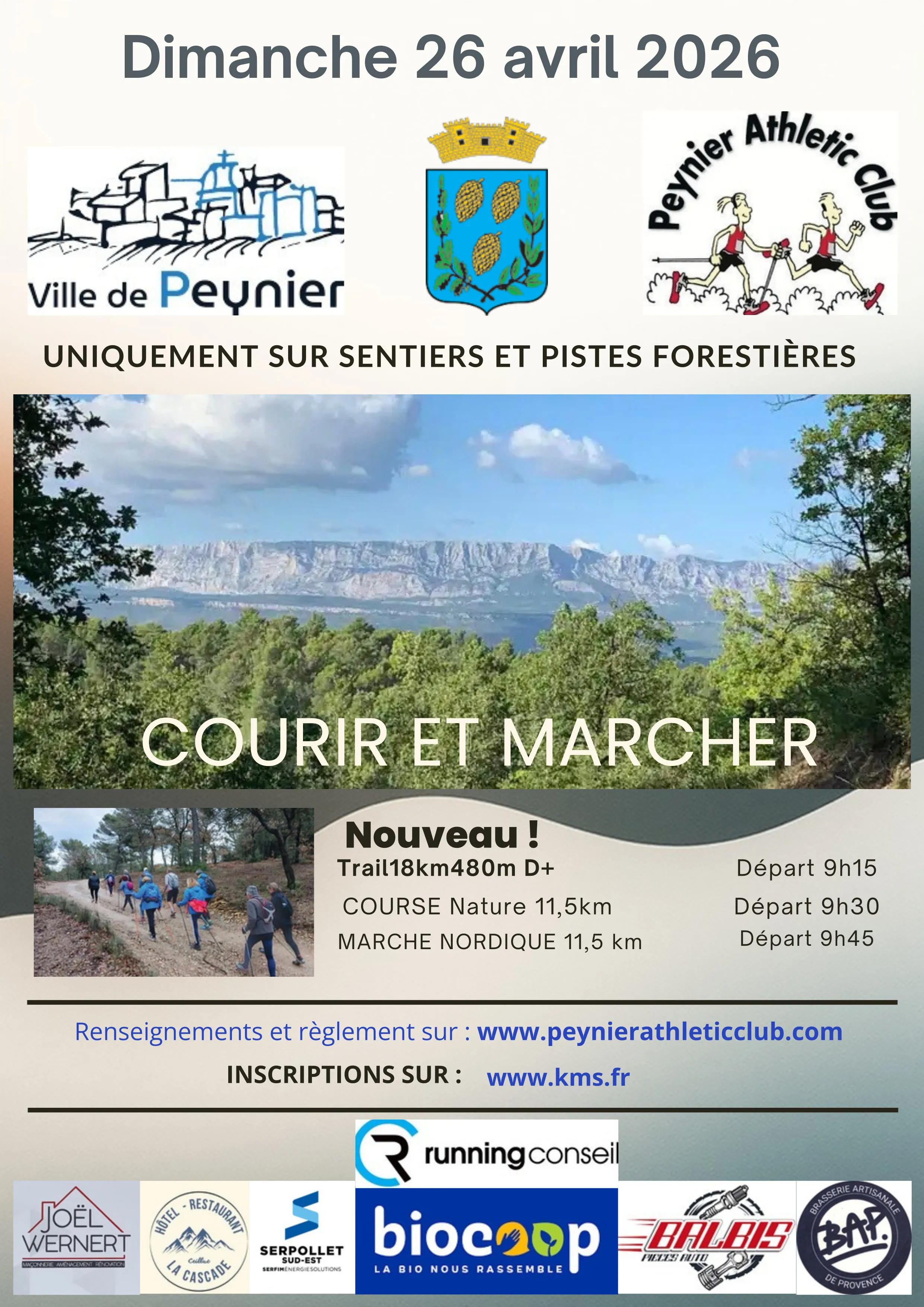 Courir et marcher à Peynier 2026 Guide Inscription Résultats