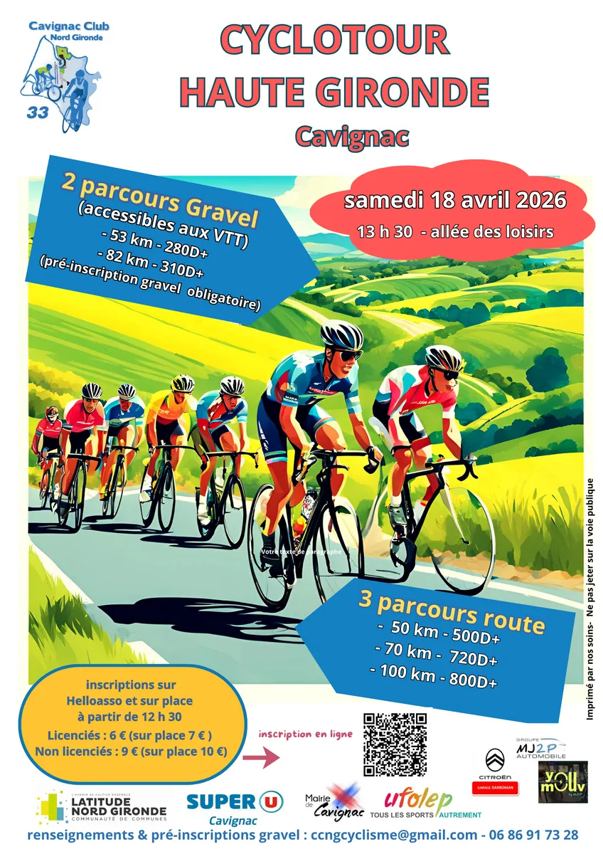 Cyclotour Haute Gironde 2026 Guide Inscription Résultats