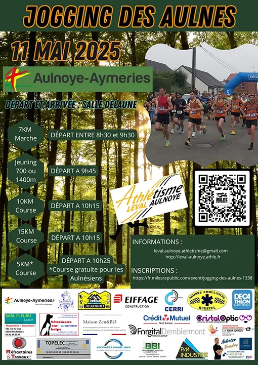 Jogging des Aulnes 2026 Guide Inscription Résultats