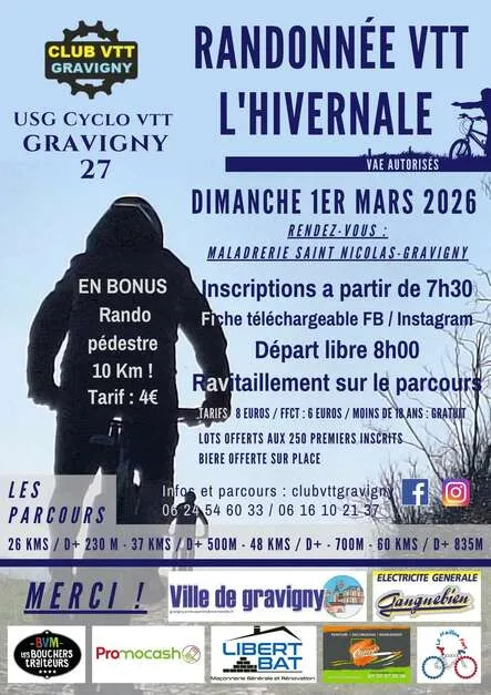 L&rsquo;Hivernale de Gravigny 2026 Guide Inscription Résultats