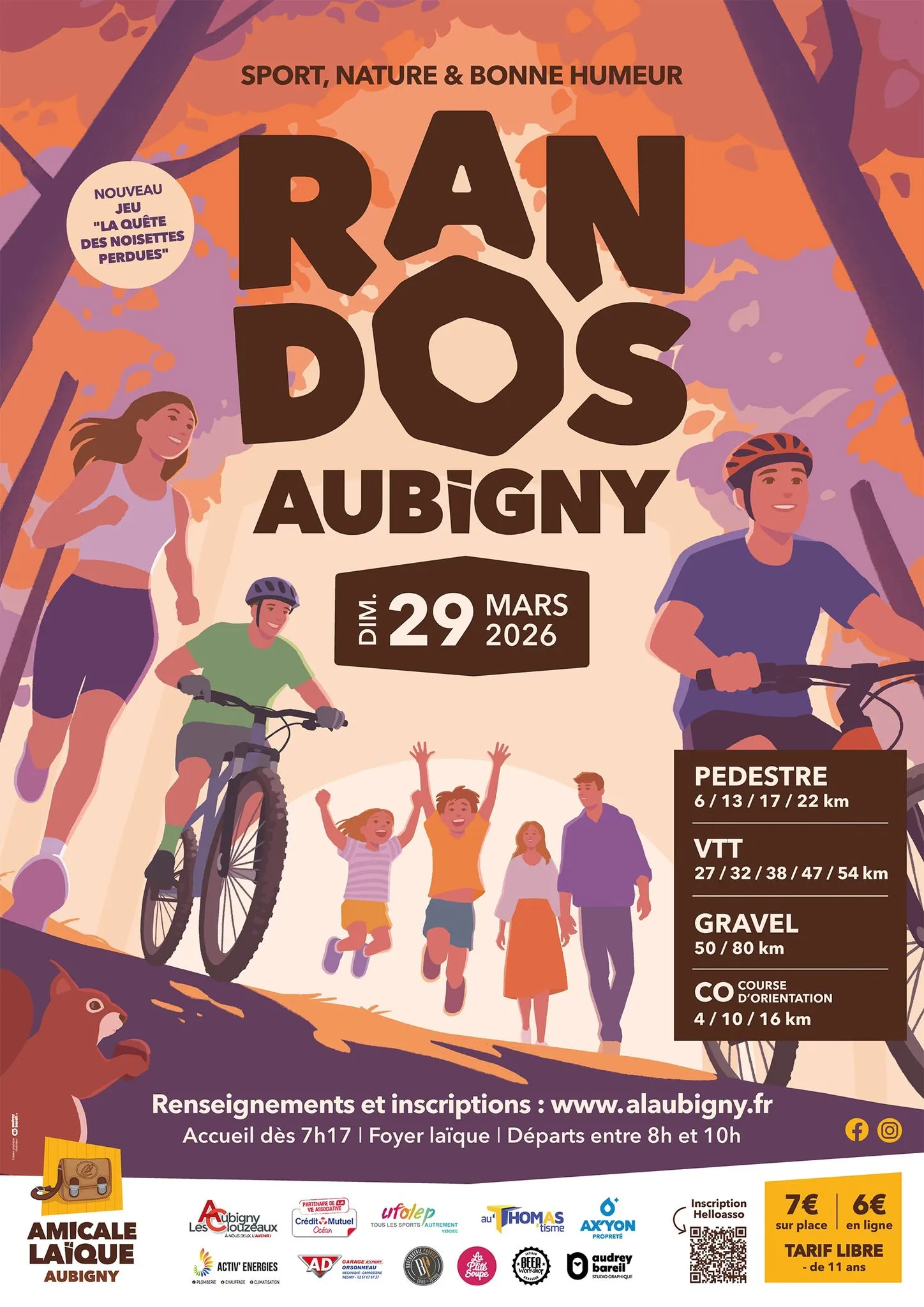 Rando Amicale Laïque Aubigny les Clouzeaux 2026 Guide Inscription Résultats