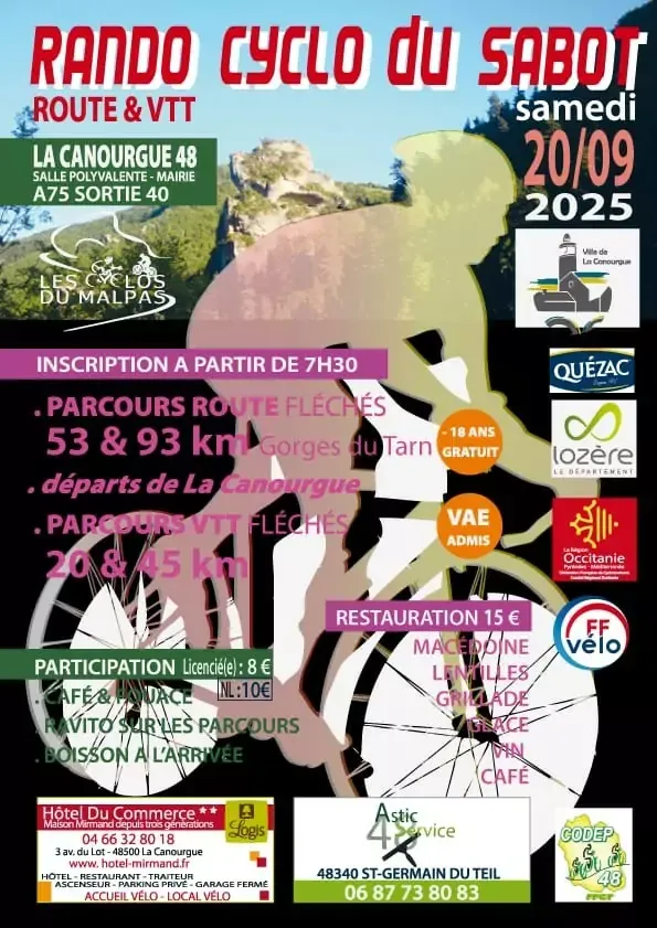 Rando Cyclo du Sabot 2026 Guide Inscription Résultats