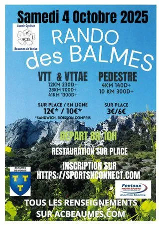 Rando des Balmes 2026 Guide Inscription Résultats