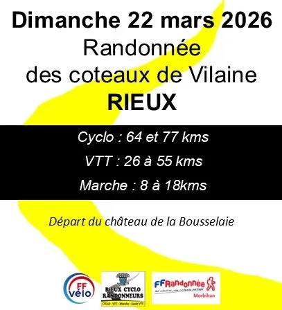 Rando des Côteaux de Vilaine 2026 Guide Inscription Résultats